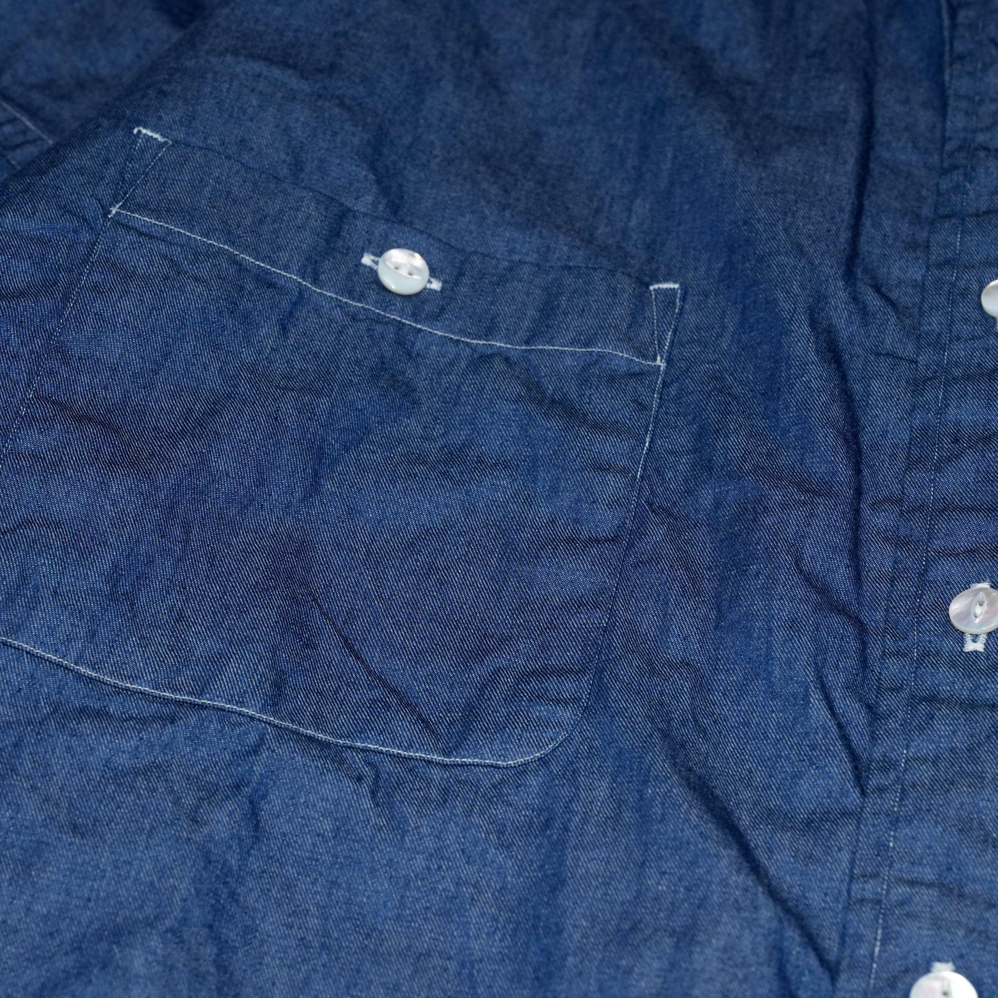 REGULAR WIDE W POCKET SHIRT-DENIM | Color_Navy | No_rgw-01wp_navy【CATTA_カッタ】