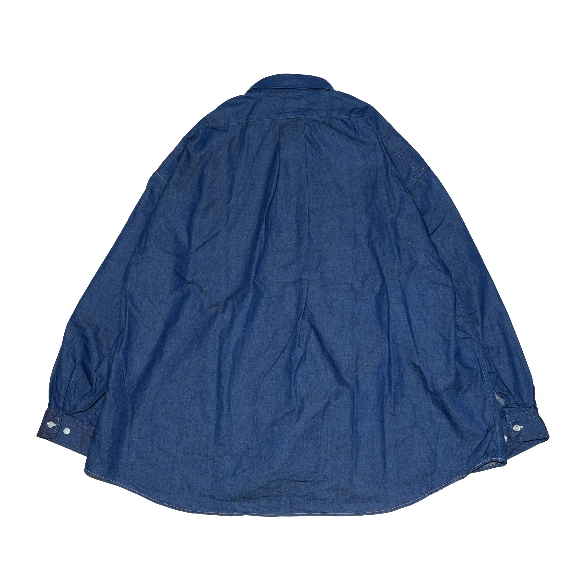 REGULAR WIDE W POCKET SHIRT-DENIM | Color_Navy | No_rgw-01wp_navy【CATTA_カッタ】