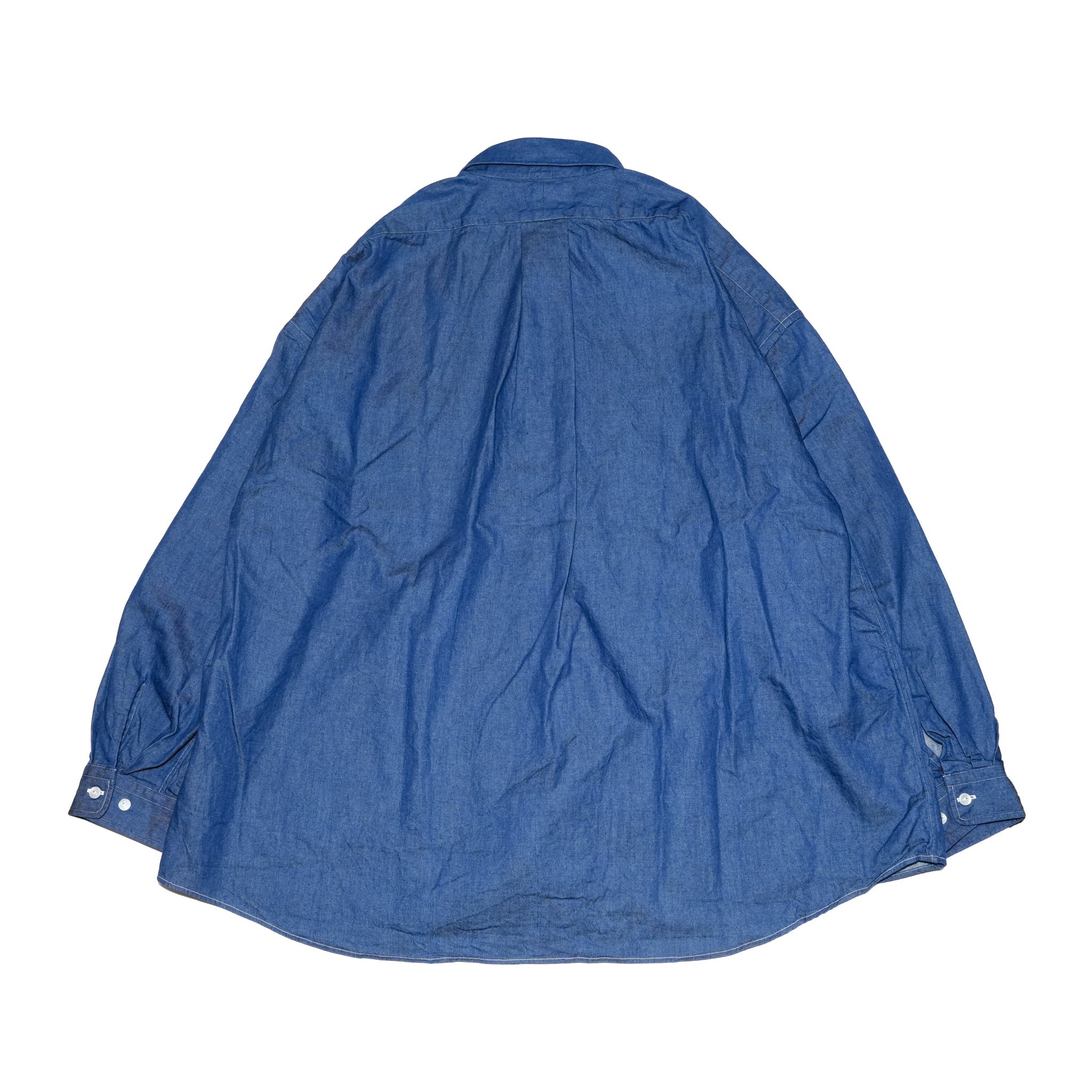 REGULAR WIDE W POCKET SHIRT-DENIM – Navy | CATTA SHIRTS