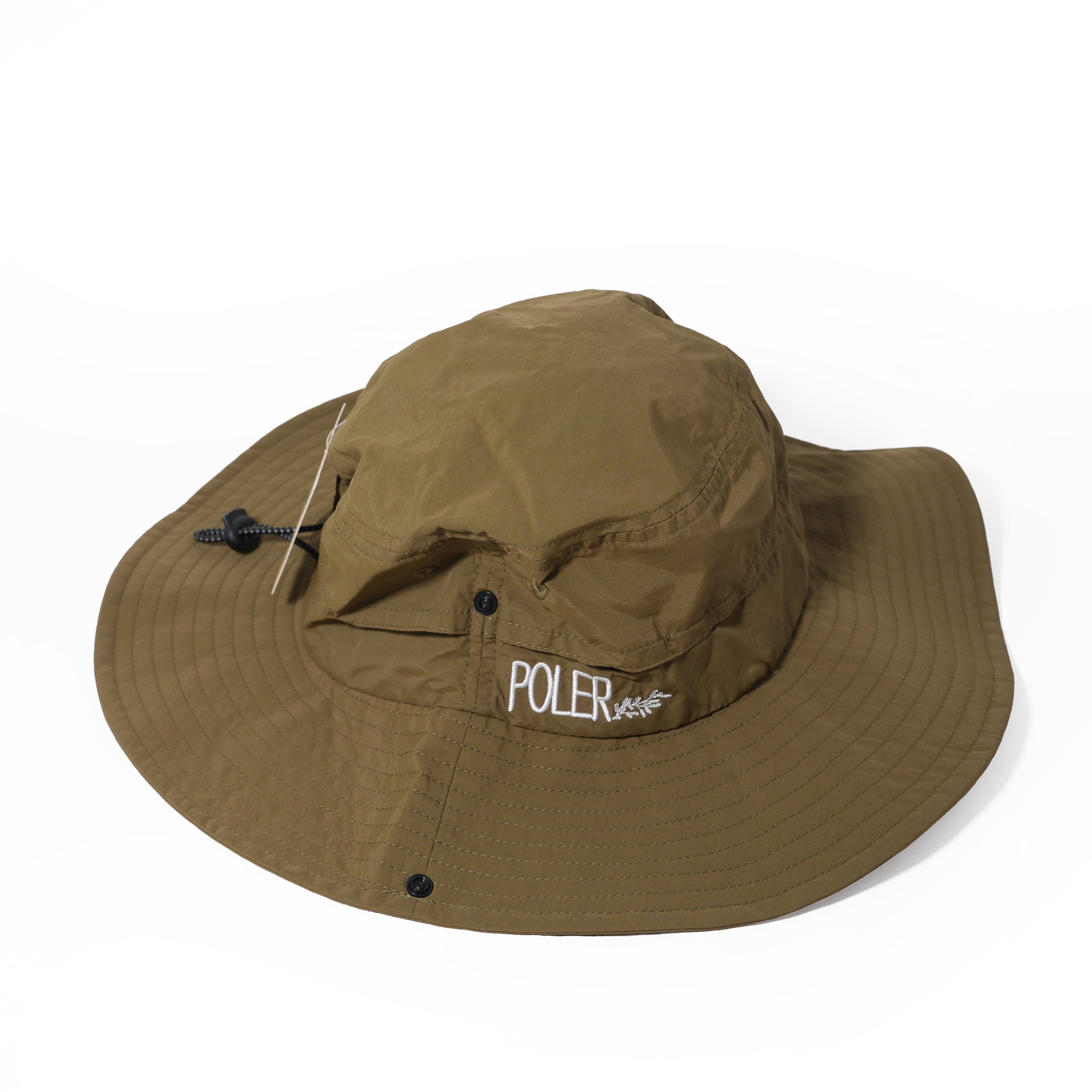 PL WIDE BRIM DRAW CORD SAFARI HAT OLIVE | POLER