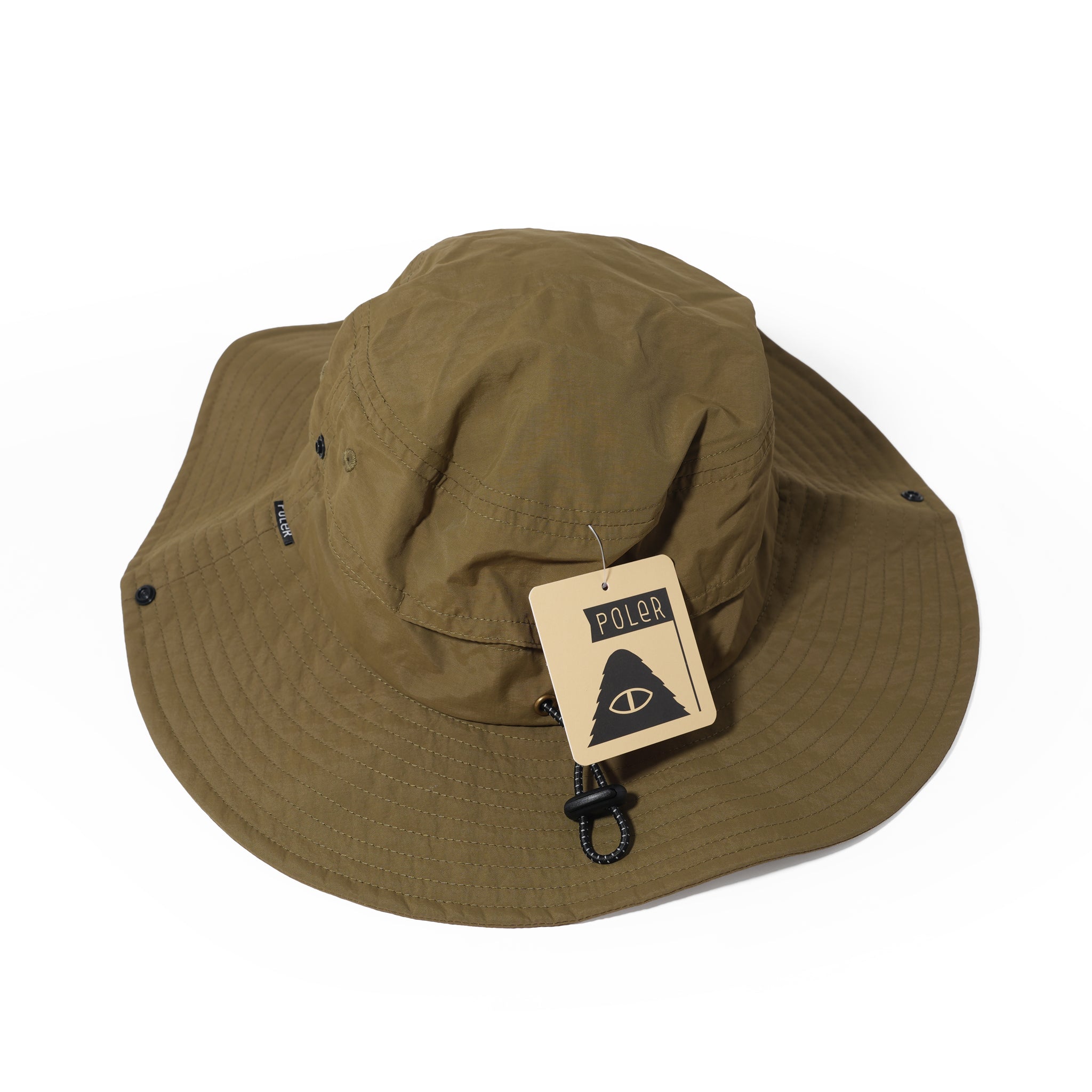 PL WIDE BRIM DRAW CORD SAFARI HAT OLIVE | POLER
