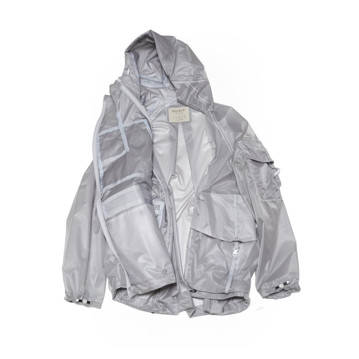 BACK PACK HOLDER HOODIE JACKET – White | NORBIT