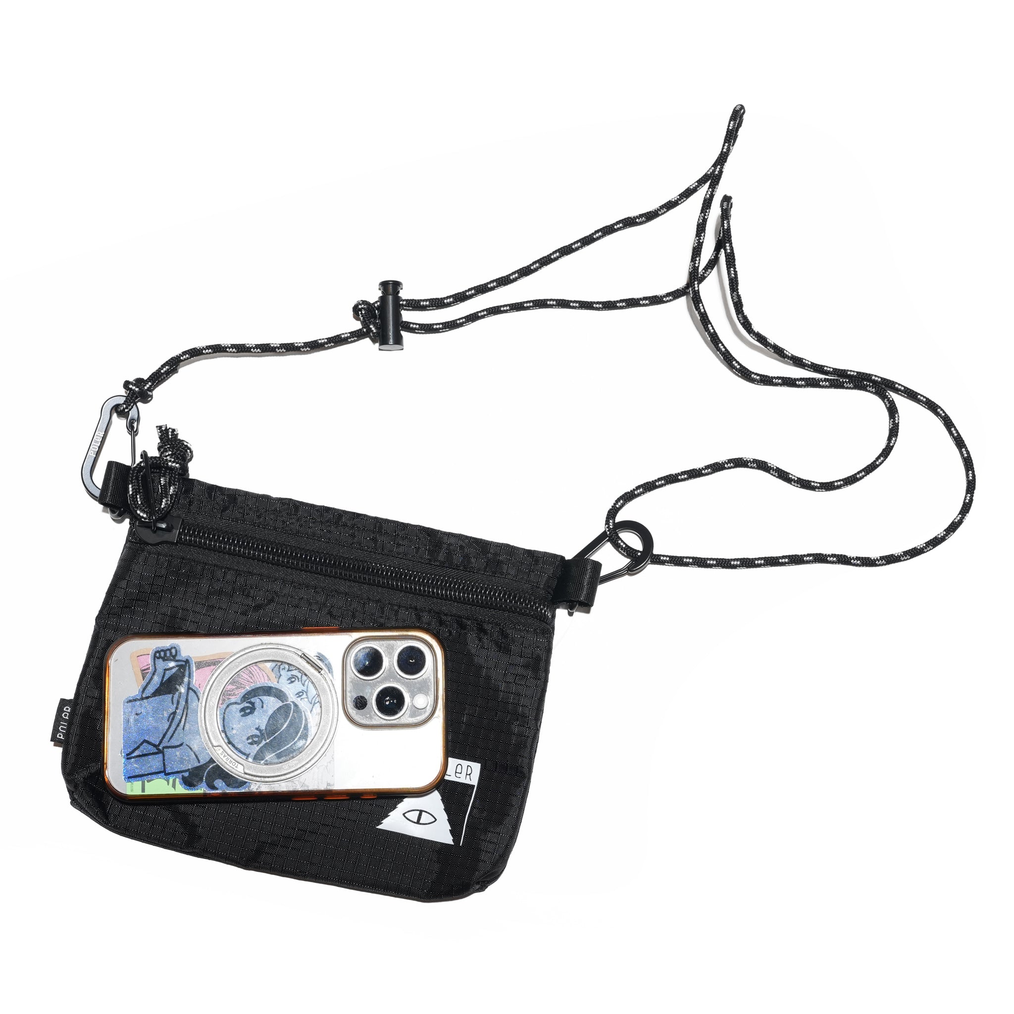 PL STUFFABLE POUCH FURRY – Camo / Black | POLER 【ネコポス選択可能】