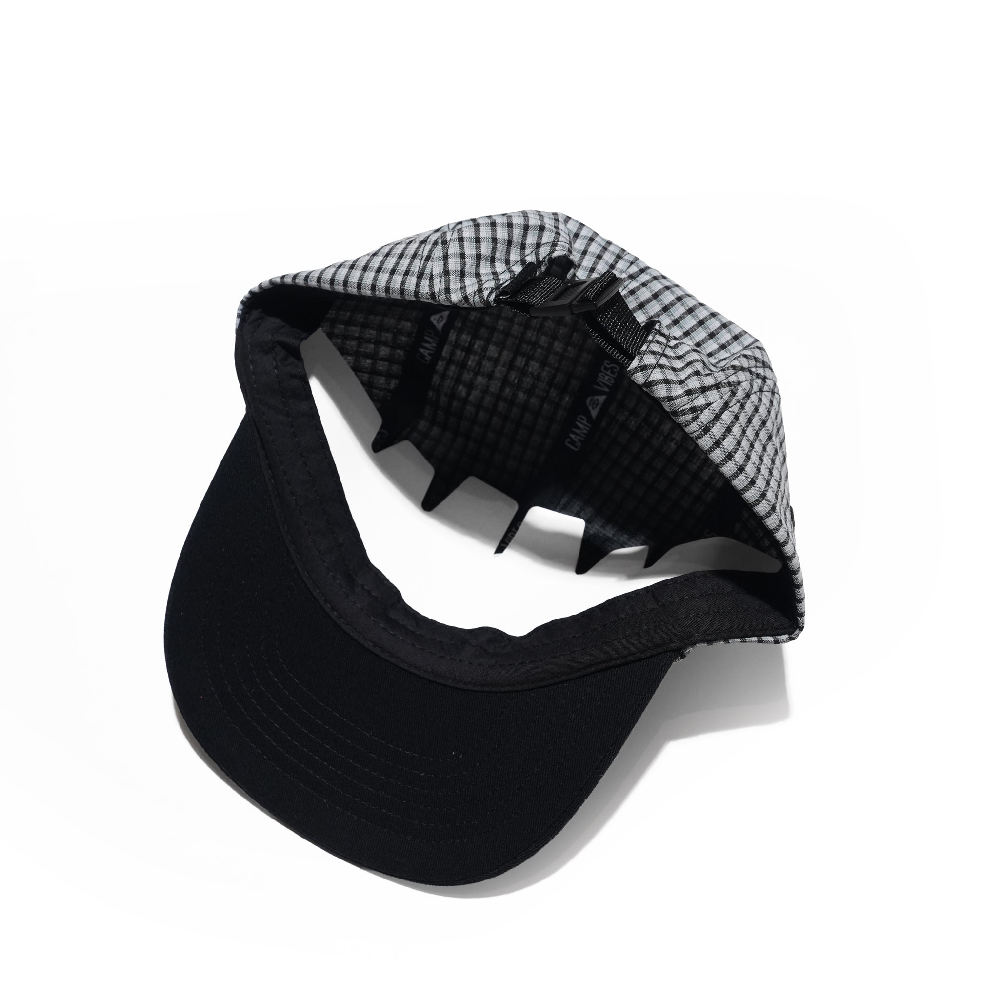 PL CHECK 5P CAP Gray-Black / Beige-Navy | POLER