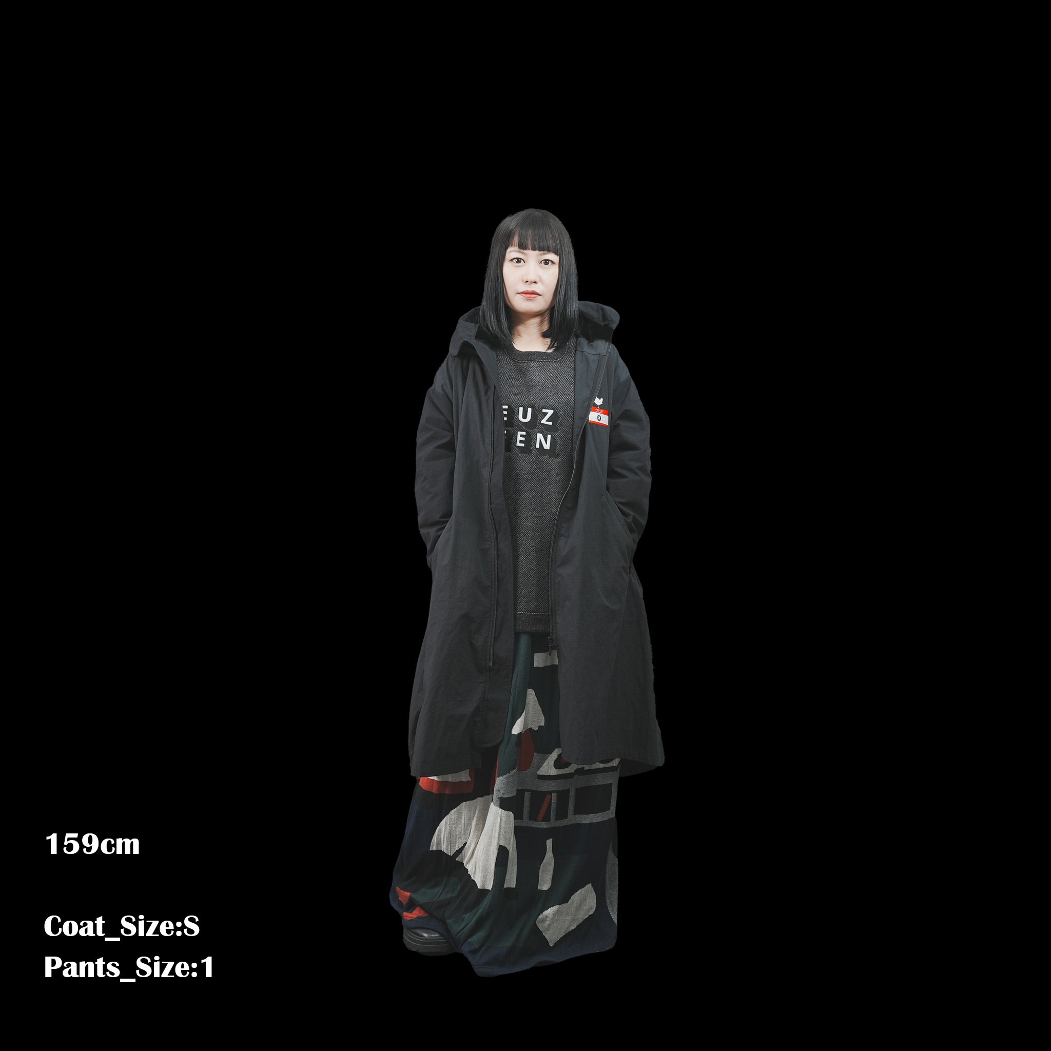 No:SF23AW-15 | Name:Woodstock Mods Coat | Color:Black【STOF_ストフ】