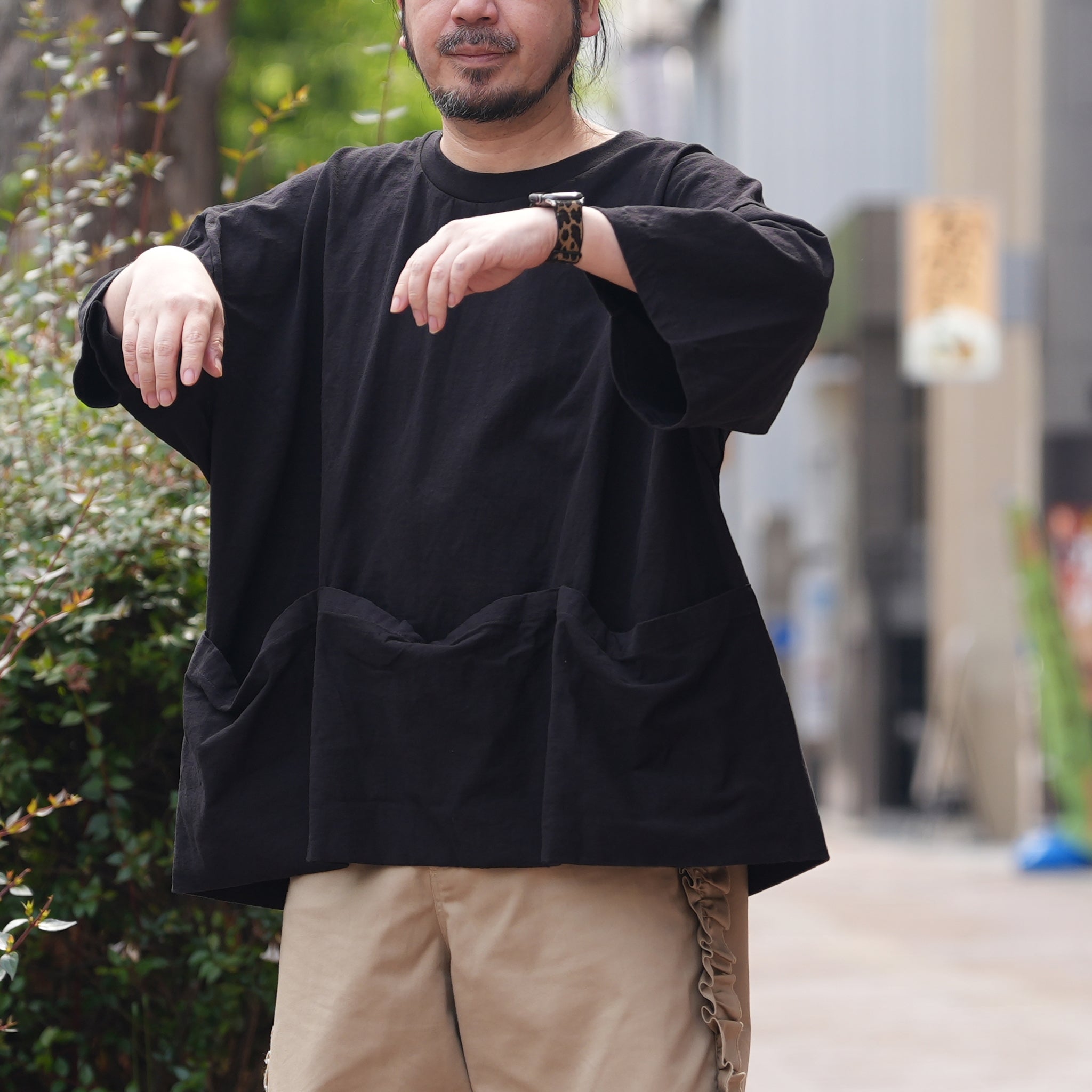 BIG P. SUPER SIZE APLON TEE #26SS-13  – Black |  Big P Products