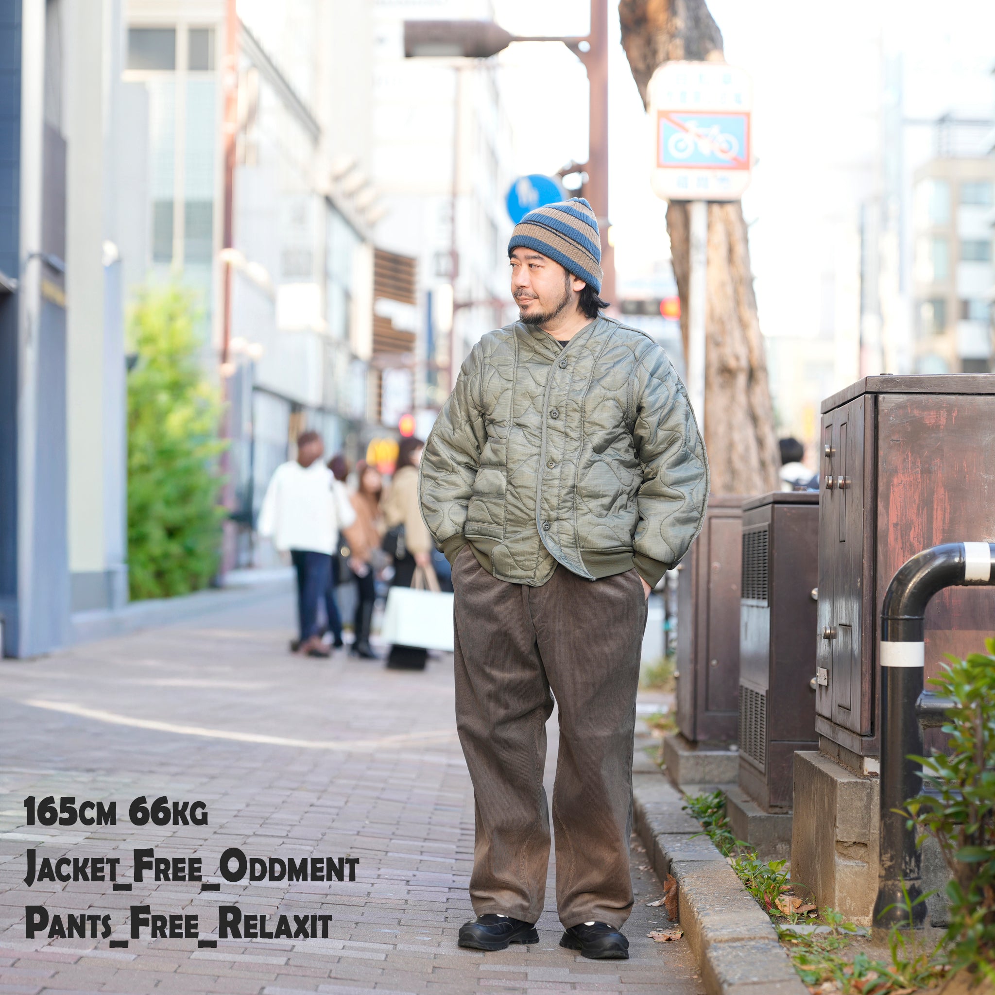 №147 [ Corduroy easyslacks ] – Charcoal Gray | RELAX FIT
