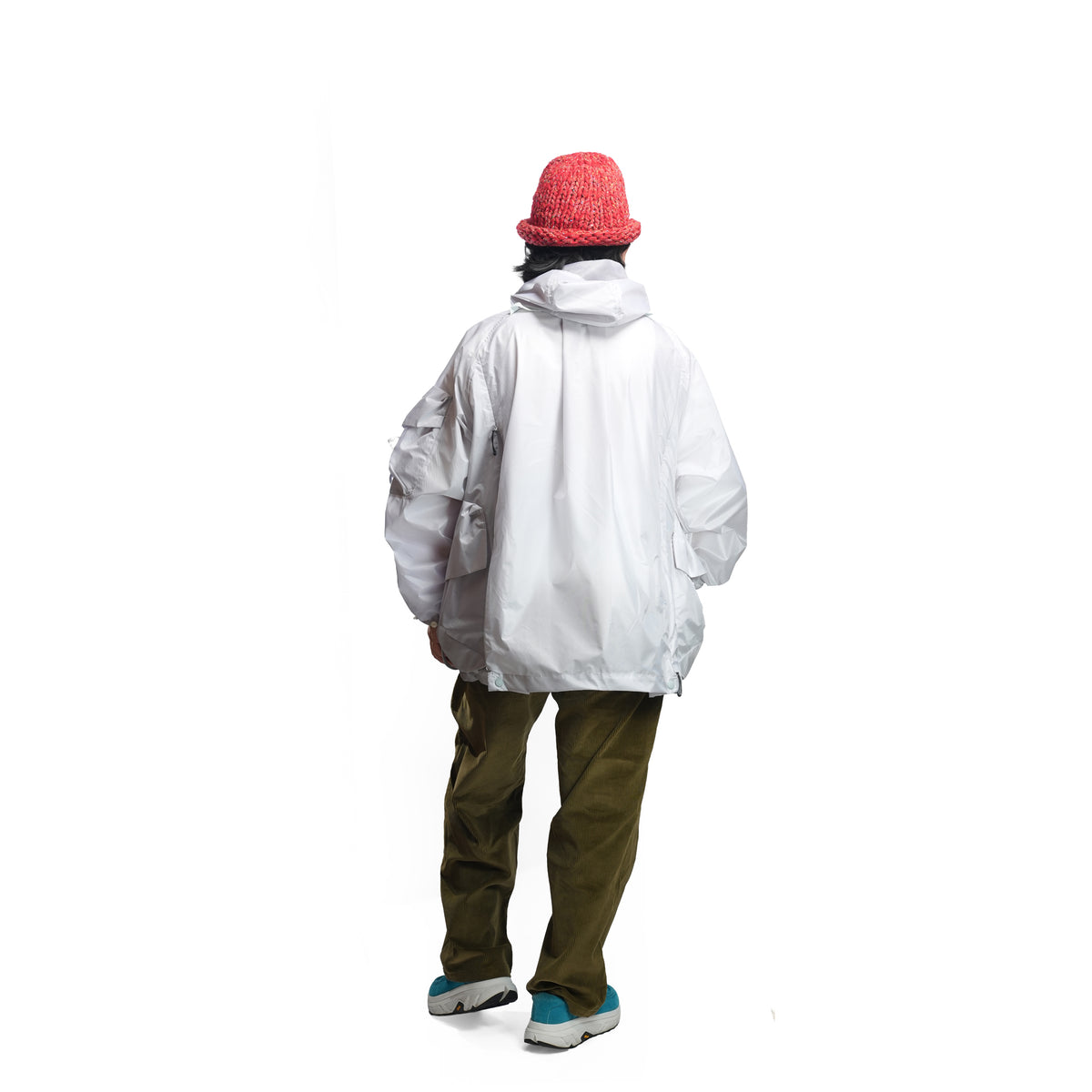 BACK PACK HOLDER HOODIE JACKET – White | NORBIT