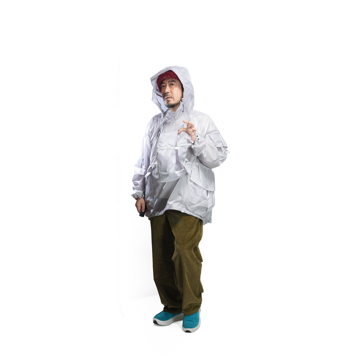 BACK PACK HOLDER HOODIE JACKET – White | NORBIT
