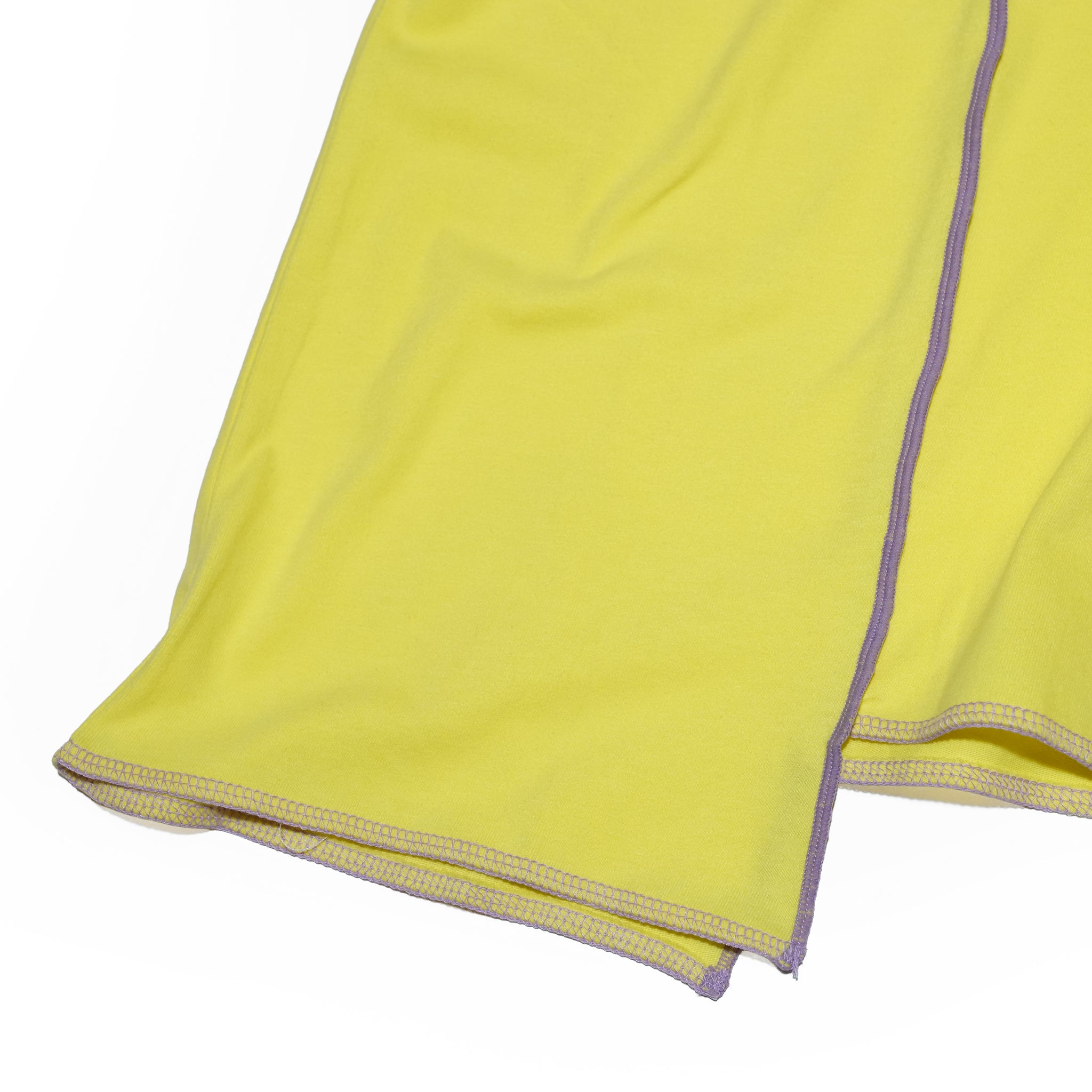 CONTRAST STITCH T-SHIRT – Yellow / Khaki / Blue | HCAE