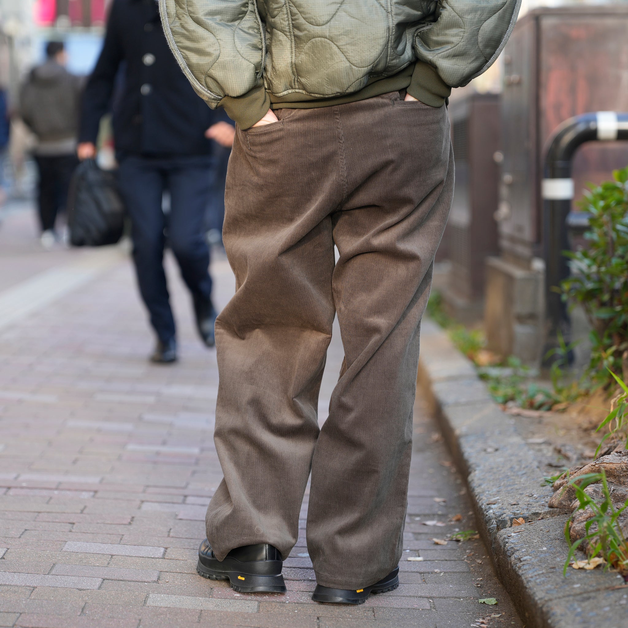 RELAX FIT №147 [ Corduroy easyslacks ] Color:Charcoal Gray【RELAX FIT_リラックスフィット】