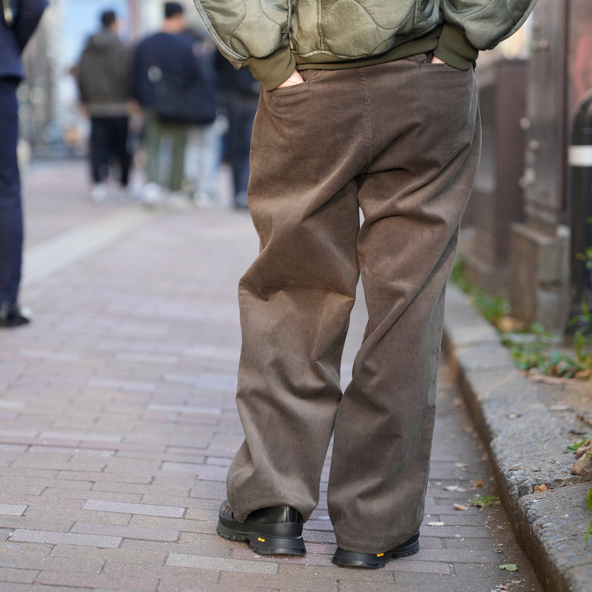 RELAX FIT №147 [ Corduroy easyslacks ] Color:Charcoal Gray【RELAX FIT_リラックスフィット】