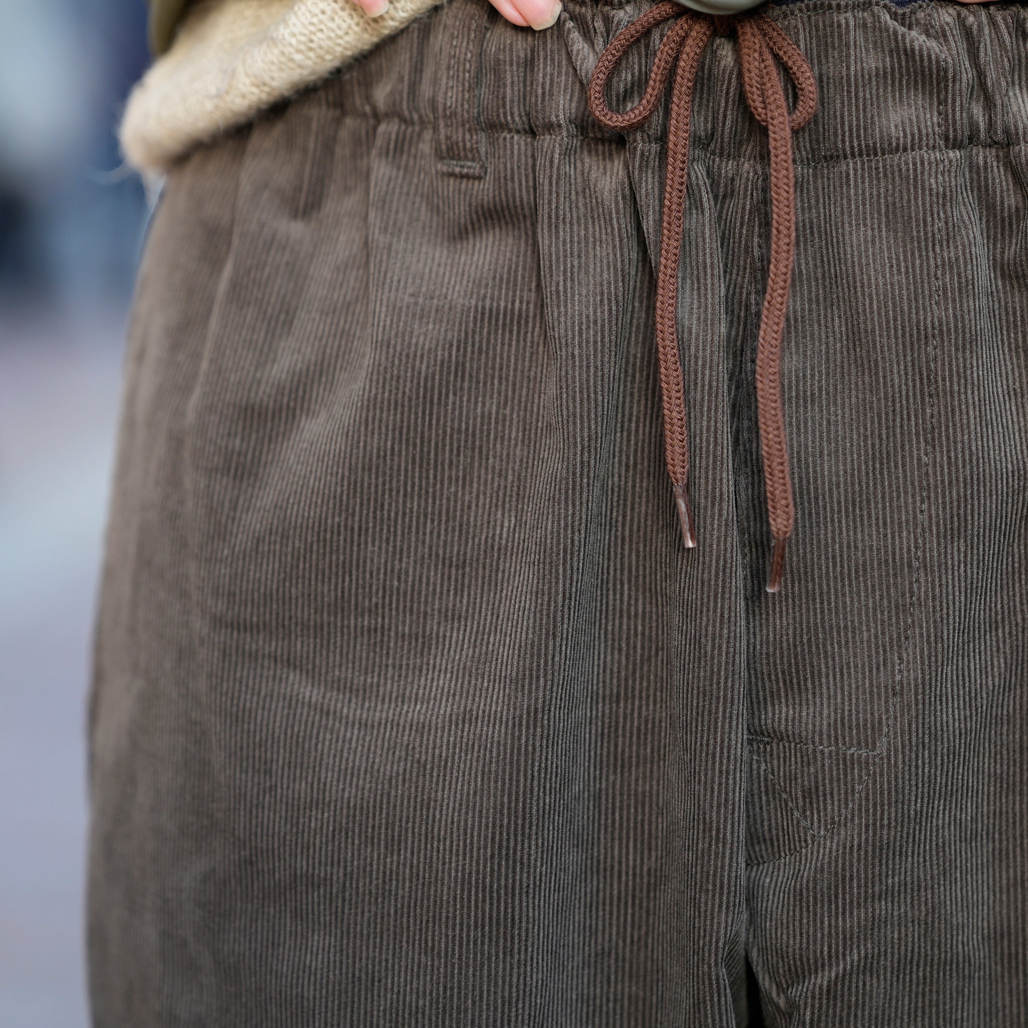 RELAX FIT №147 [ Corduroy easyslacks ] Color:Charcoal Gray【RELAX FIT_リラックスフィット】