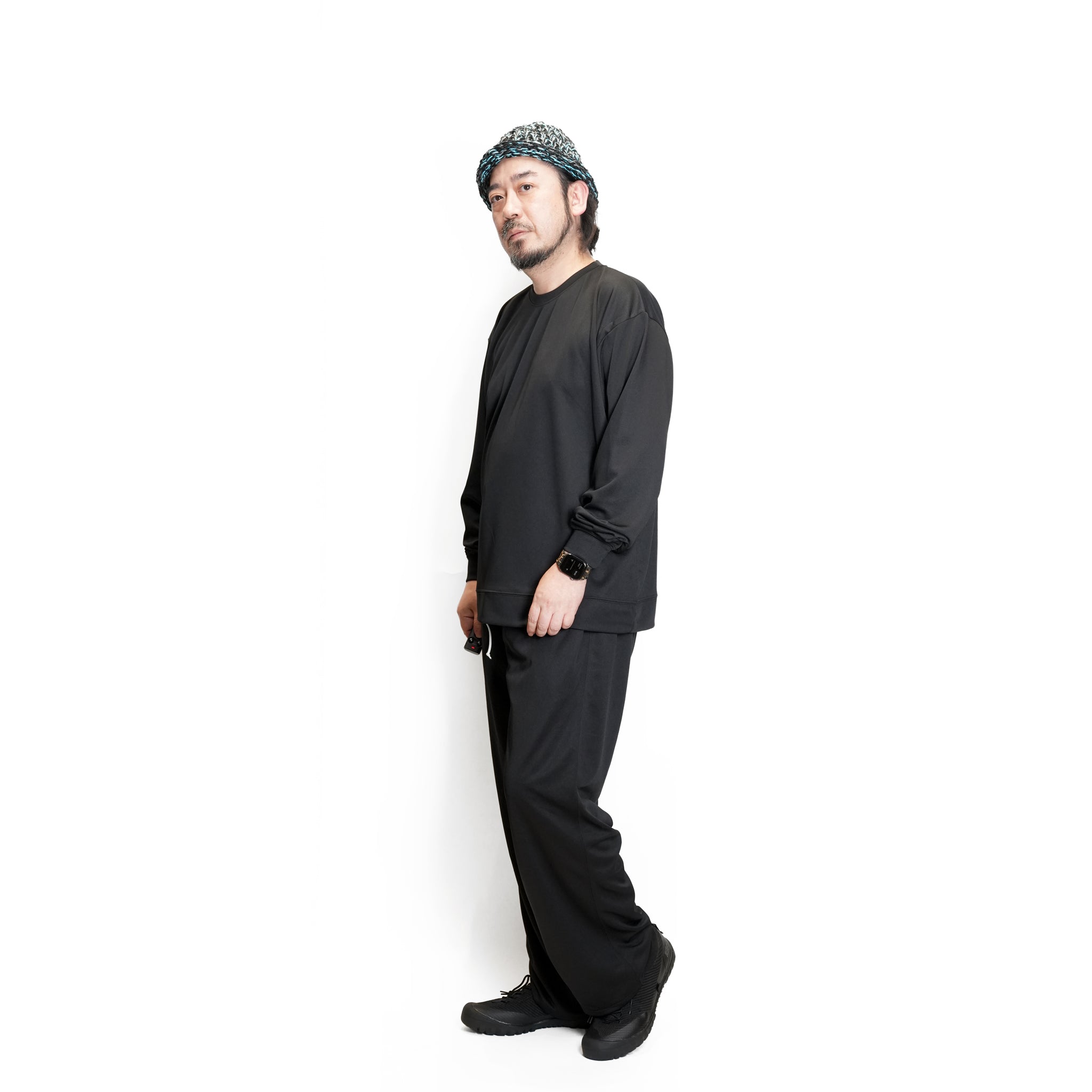 HIGH MOCK DRY SWEATSHIRT – Black | D-SPORT WEAR | SMOKE T ONE