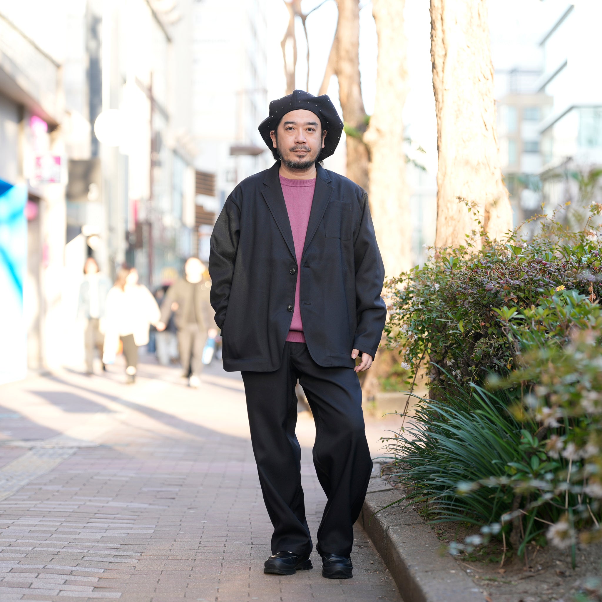 RELAX FIT №129 [ STA-PREST GOOD JACKET & SLACKS] Col_Black【RELAX FIT_リラックスフィット】