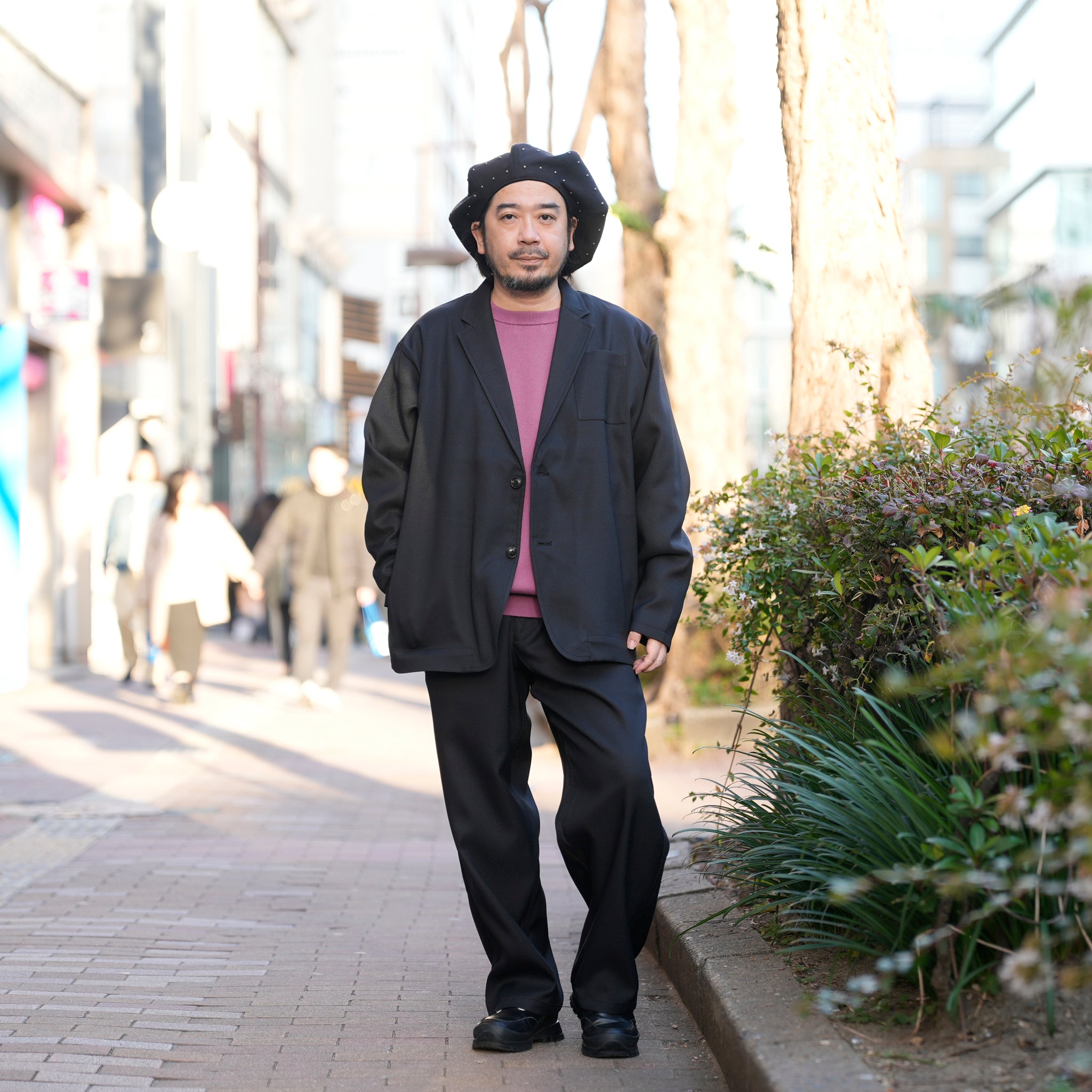 RELAX FIT №129 [ STA-PREST GOOD JACKET & SLACKS] Col_Black【RELAX FIT_リラックスフィット】