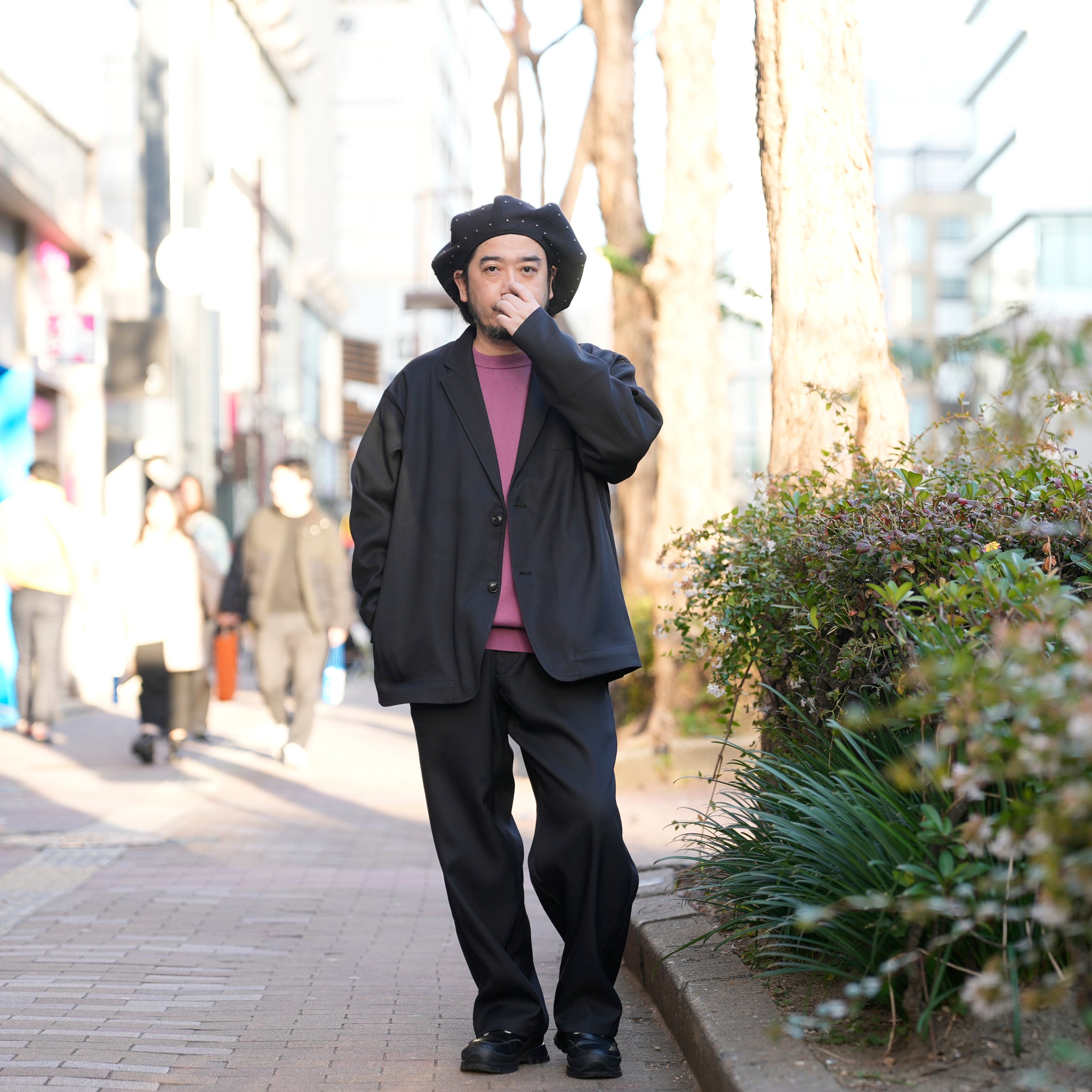 RELAX FIT №129 [ STA-PREST GOOD JACKET & SLACKS] Col_Black【RELAX FIT_リラックスフィット】