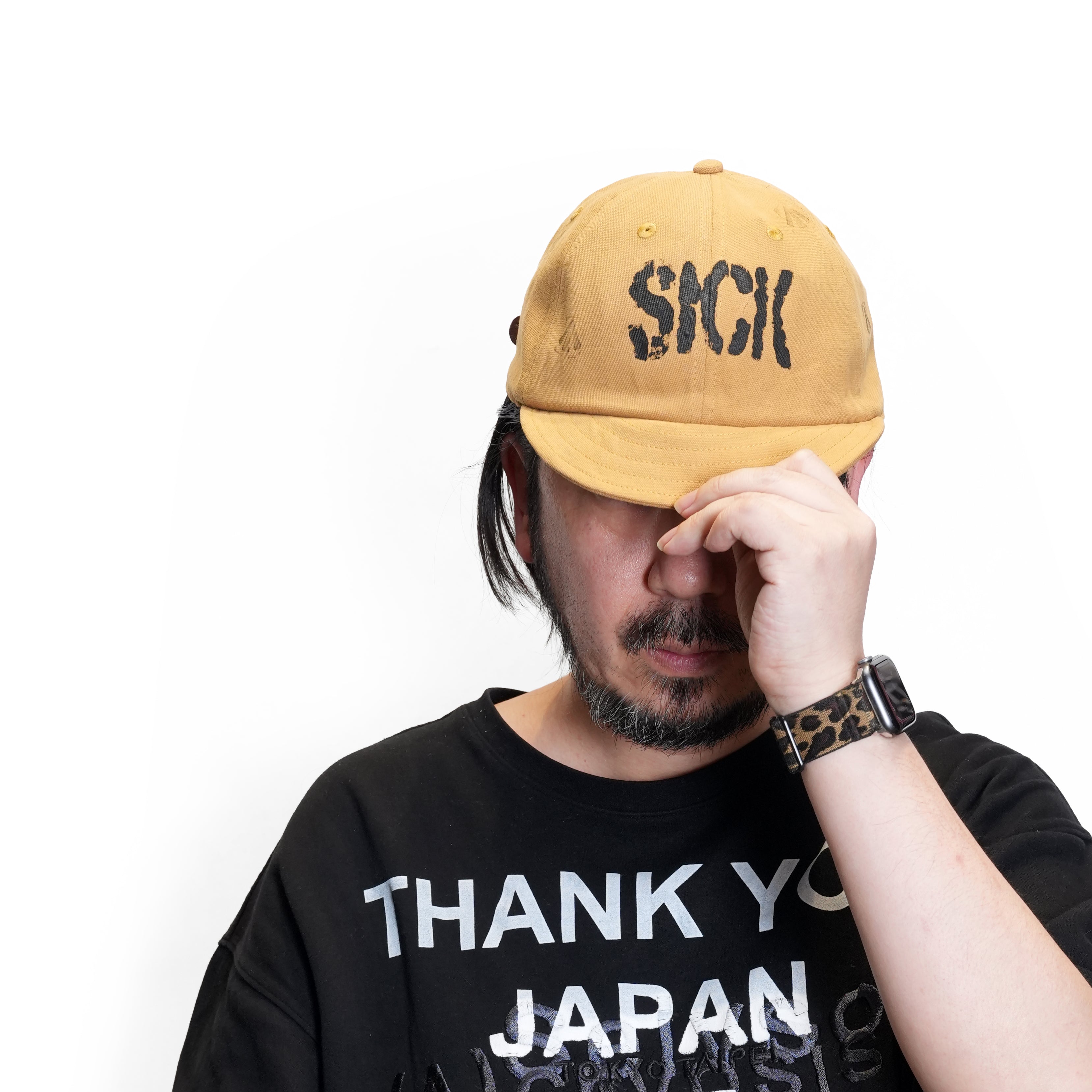 BICYCLE CAP – Beige / Indigo | ORIGINAL JOHN