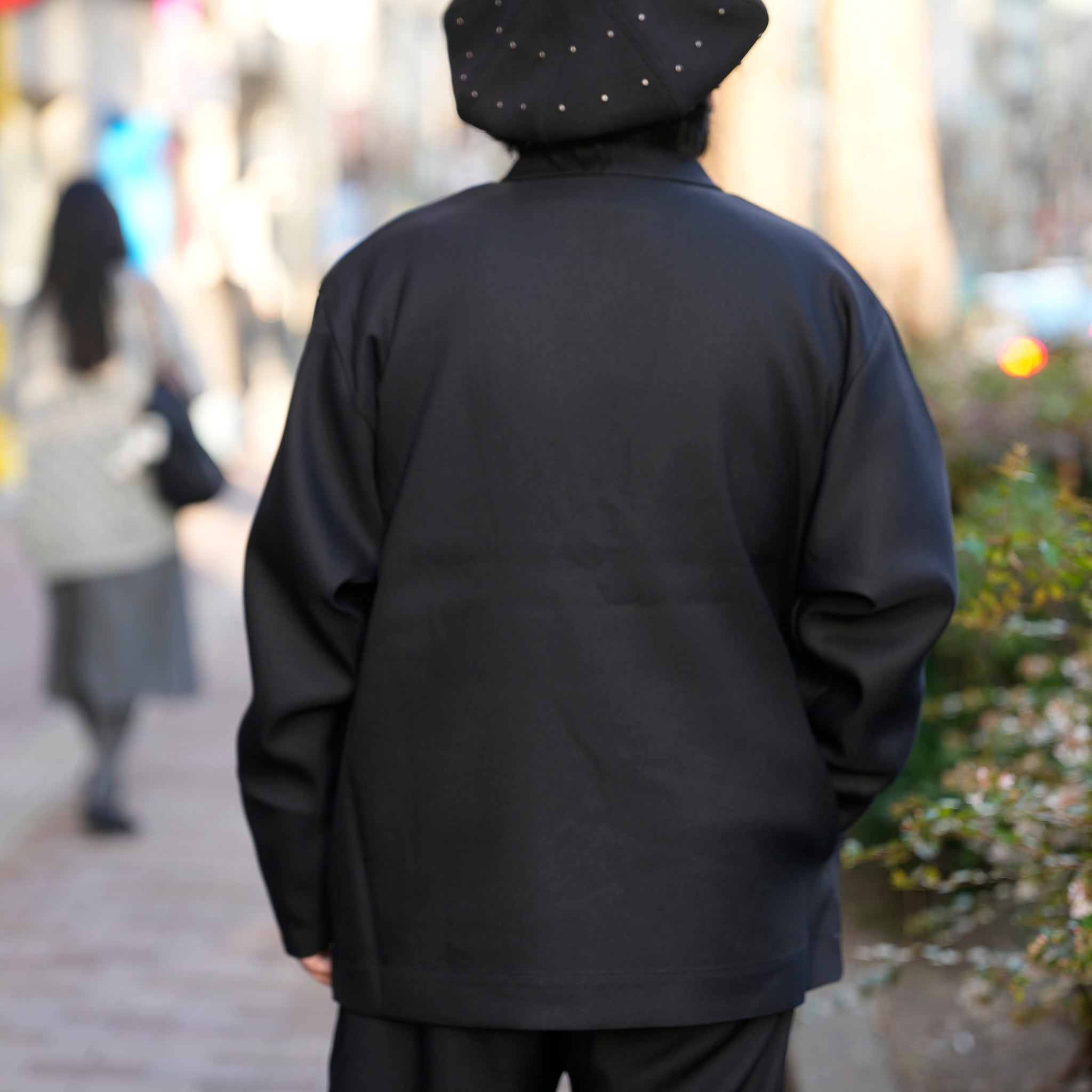 №129 [ STA-PREST GOOD JACKET & SLACKS] – Black | RELAX FIT