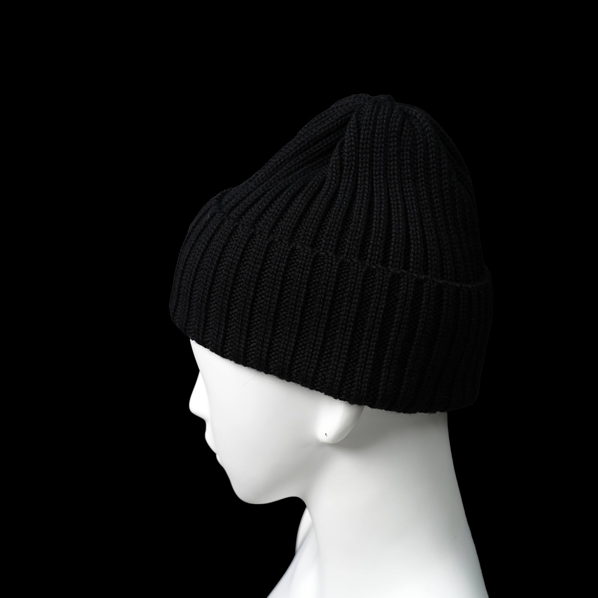 UN-024_AW23 | EARMUFF BEANIE | Color:Black X Black【UNTRACE_アントレース】