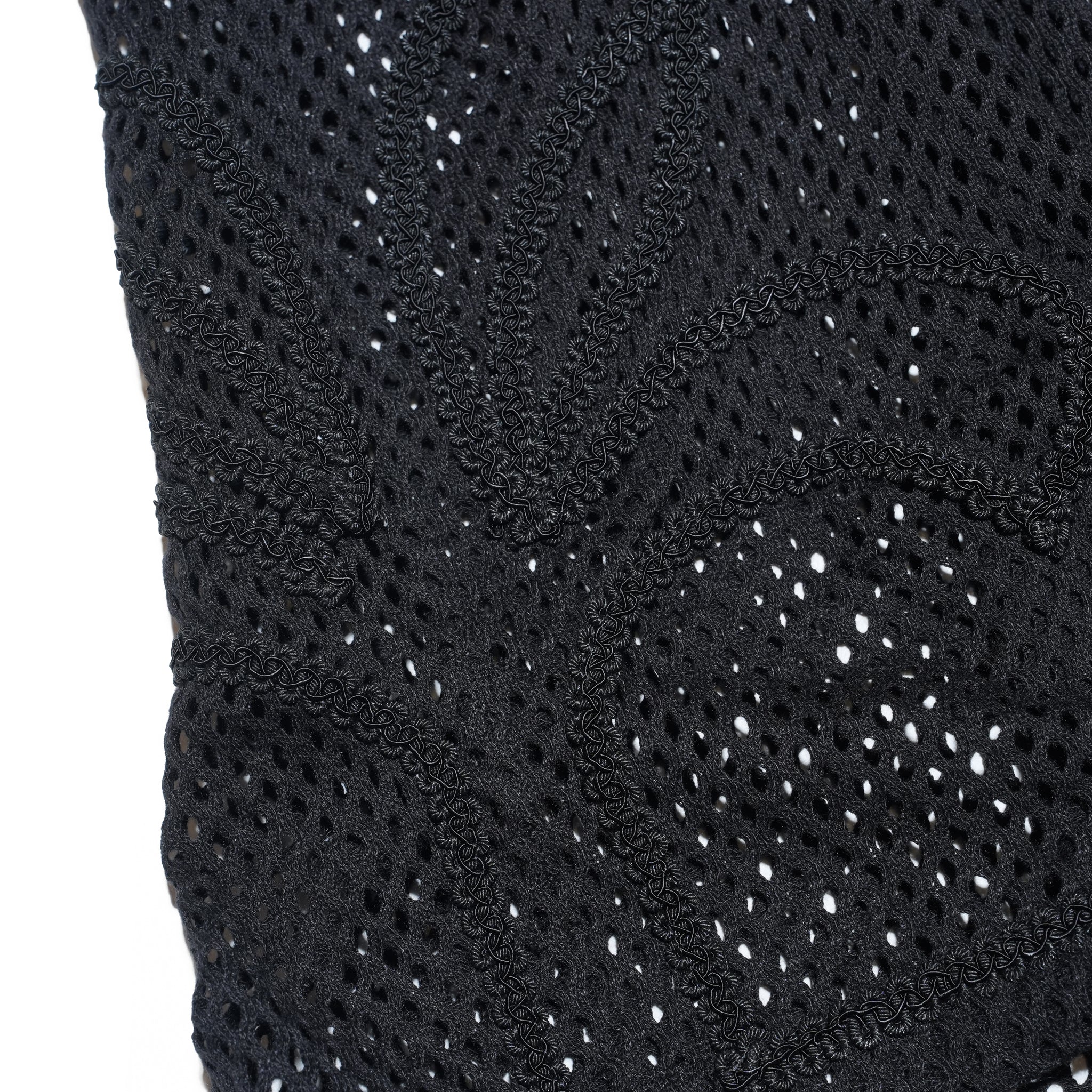(A)crypsis® Medieval Flora Mesh Series Polo - Black | (A)CRYPSIS®