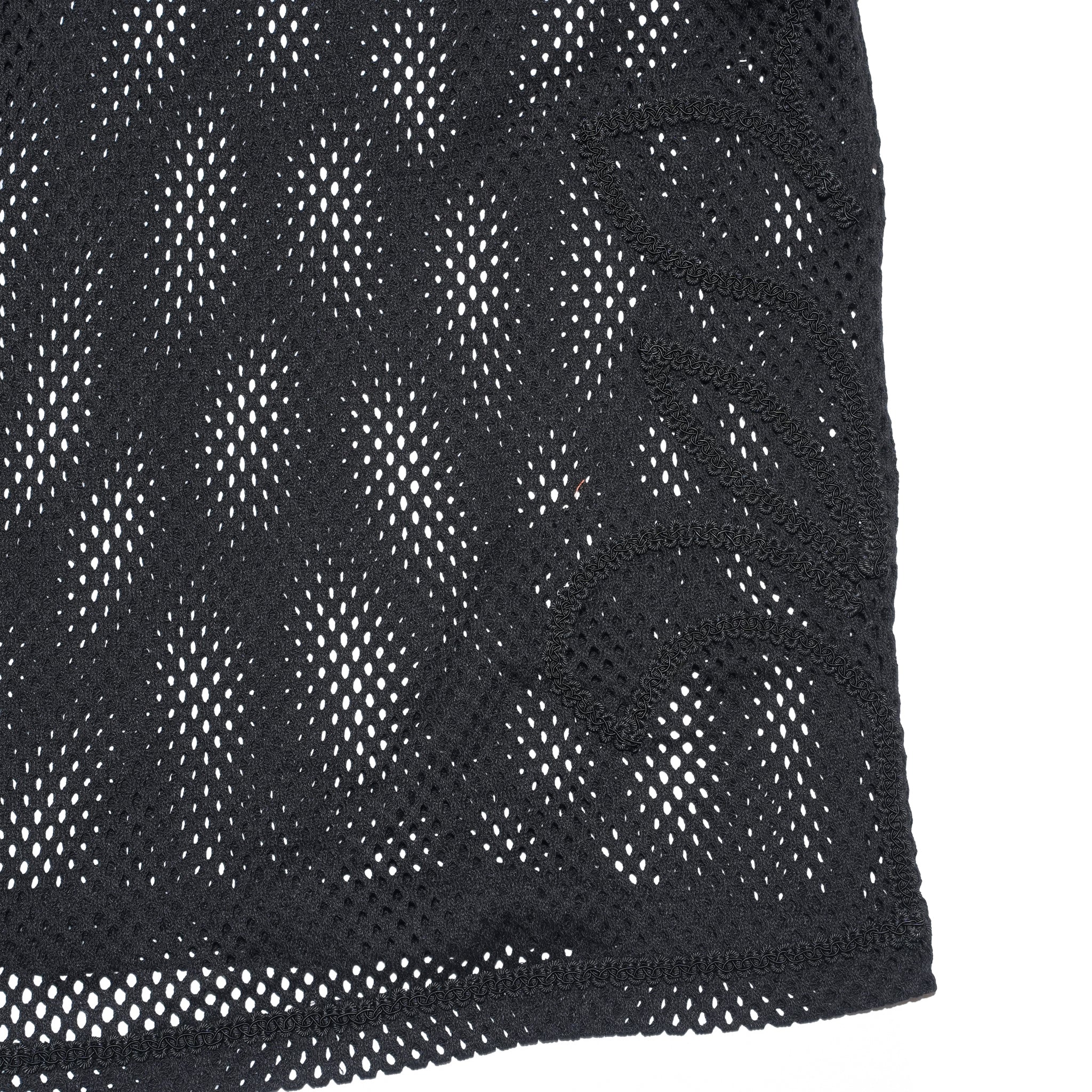 (A)crypsis® Medieval Flora Mesh Series Polo - Black | (A)CRYPSIS®