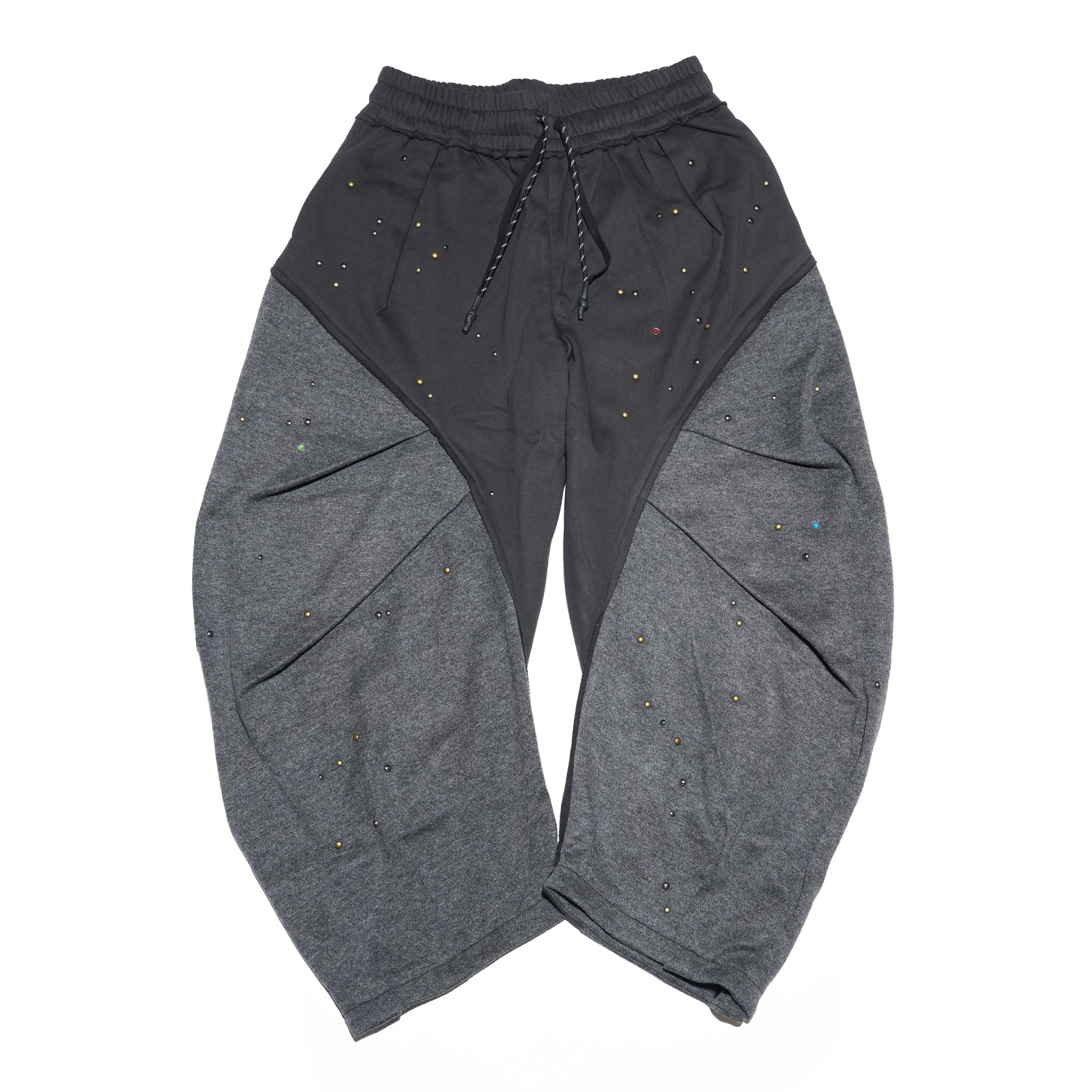 (A)crypsis® “High-Density Hand-Pleated Starry Sky Jewelry-Inspired Trousers” in Dark Gray | (A)CRYPSIS®