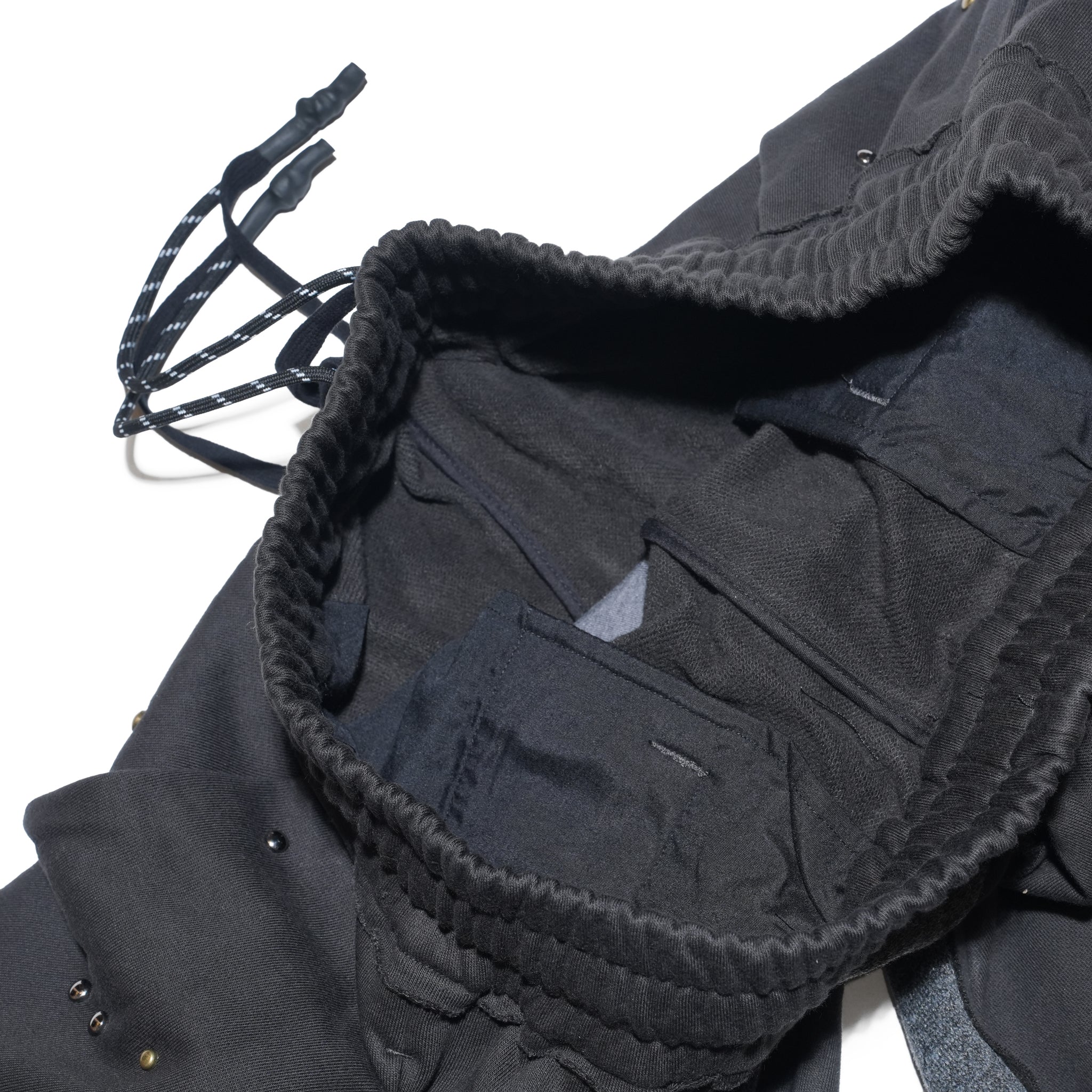(A)crypsis® “High-Density Hand-Pleated Starry Sky Jewelry-Inspired Trousers” in Dark Gray | (A)CRYPSIS®