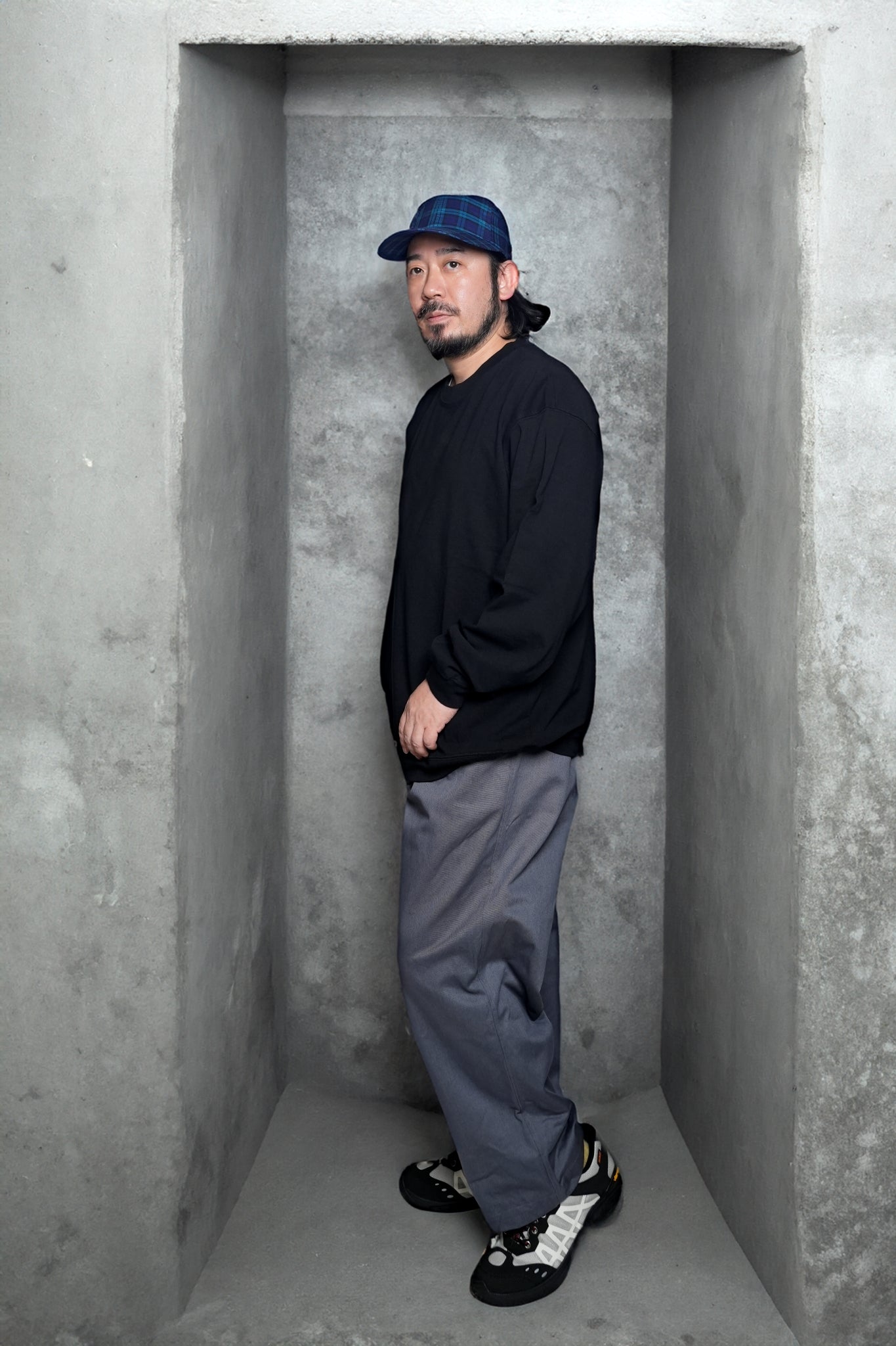 BE-03_NAVY | BAGS EASY PANTS-VINTAGE CHINO | Color:Navy【CATTA_カッタ】