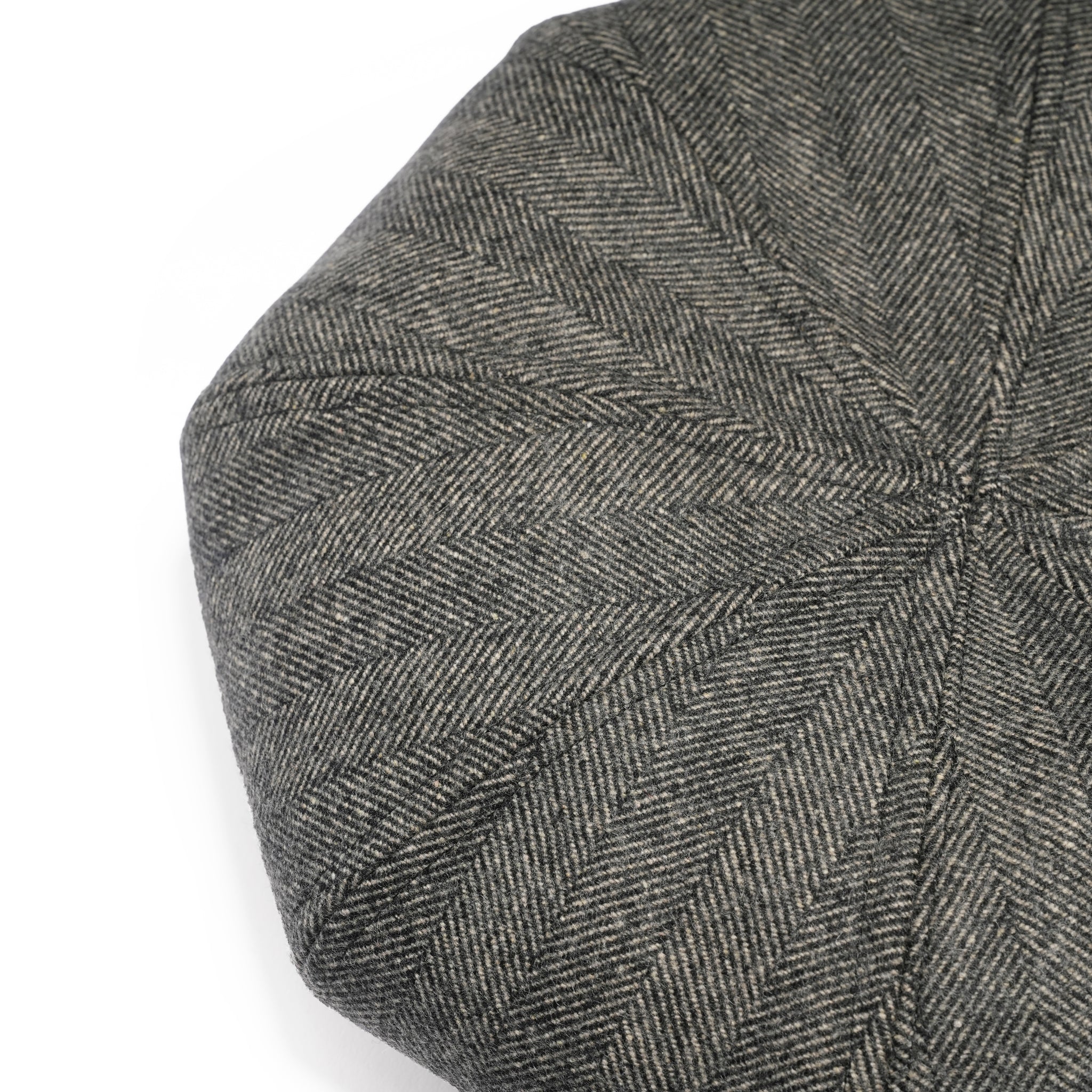 8 PANELS BIG BERET | Color_Black/Herringbone Grey | No_25-3-HT8BB01【ORIGINAL JOHN_オリジナルジョン】