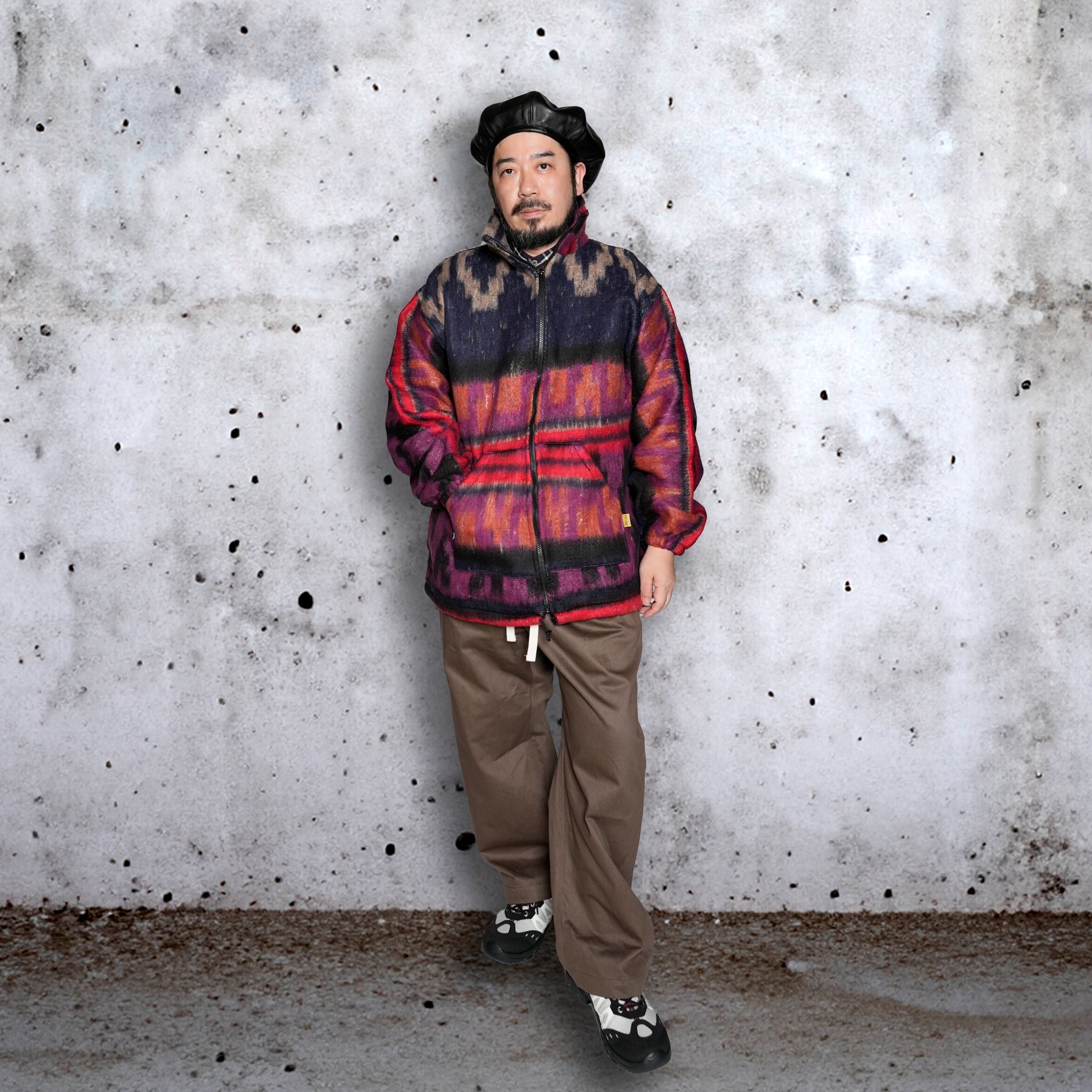 Brushed Indian Design Full Zip Jacket | Color:Assort_D | Size_L【MOLINA_モリーナ】