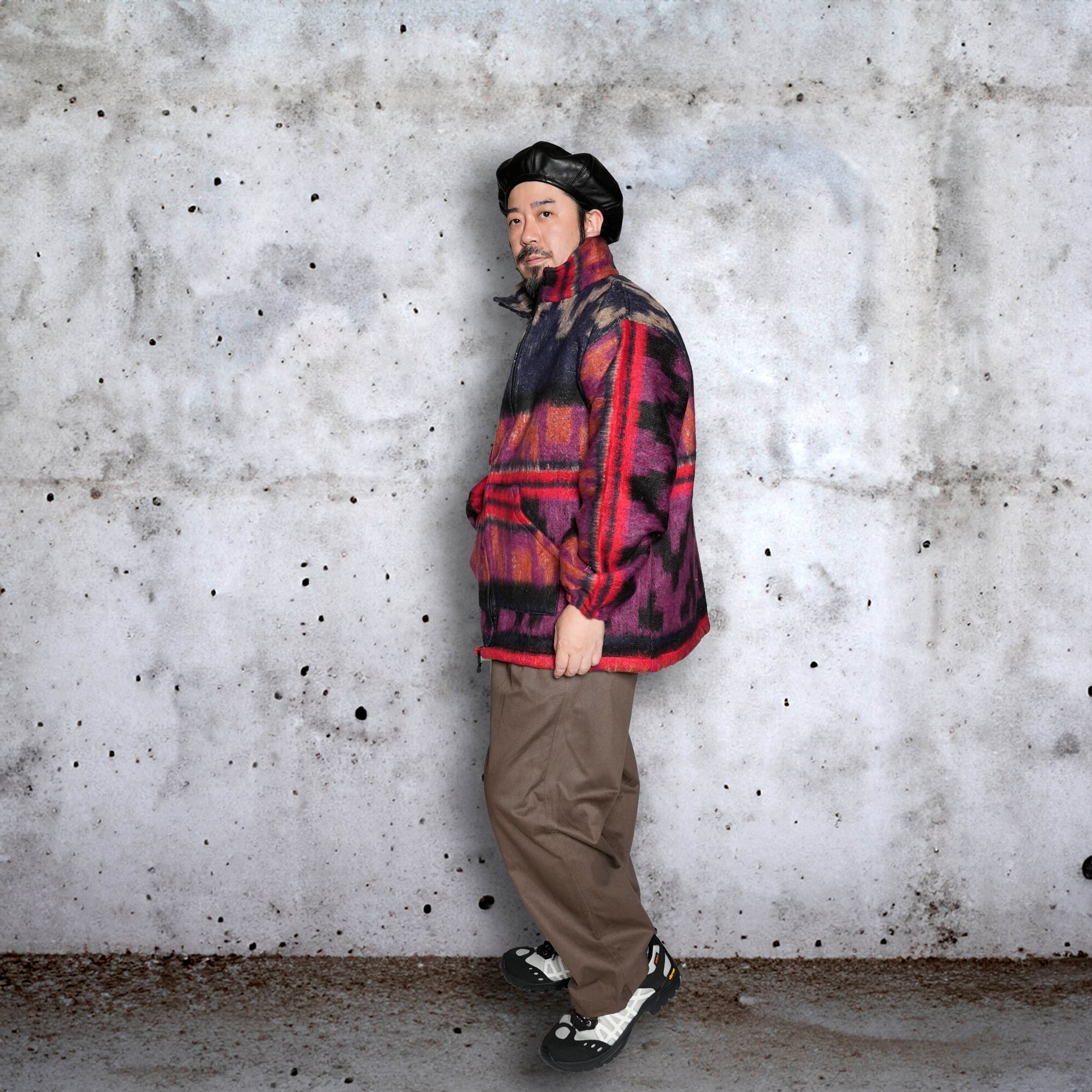 Brushed Indian Design Full Zip Jacket | Color:Assort_D | Size_L【MOLINA_モリーナ】