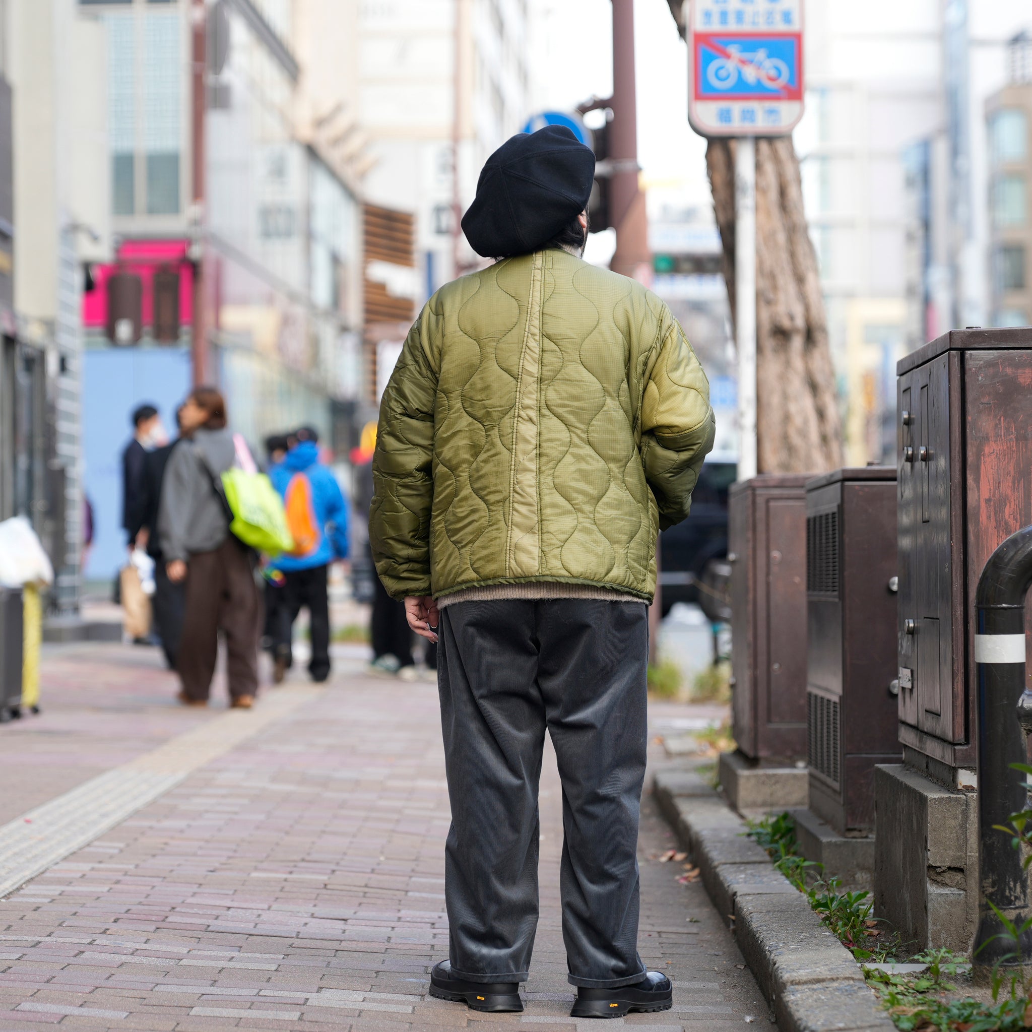 QUILTING SHORT JACKET | Color_Olive | No_odd2025aw-007【ODDMENT_オッドメント】