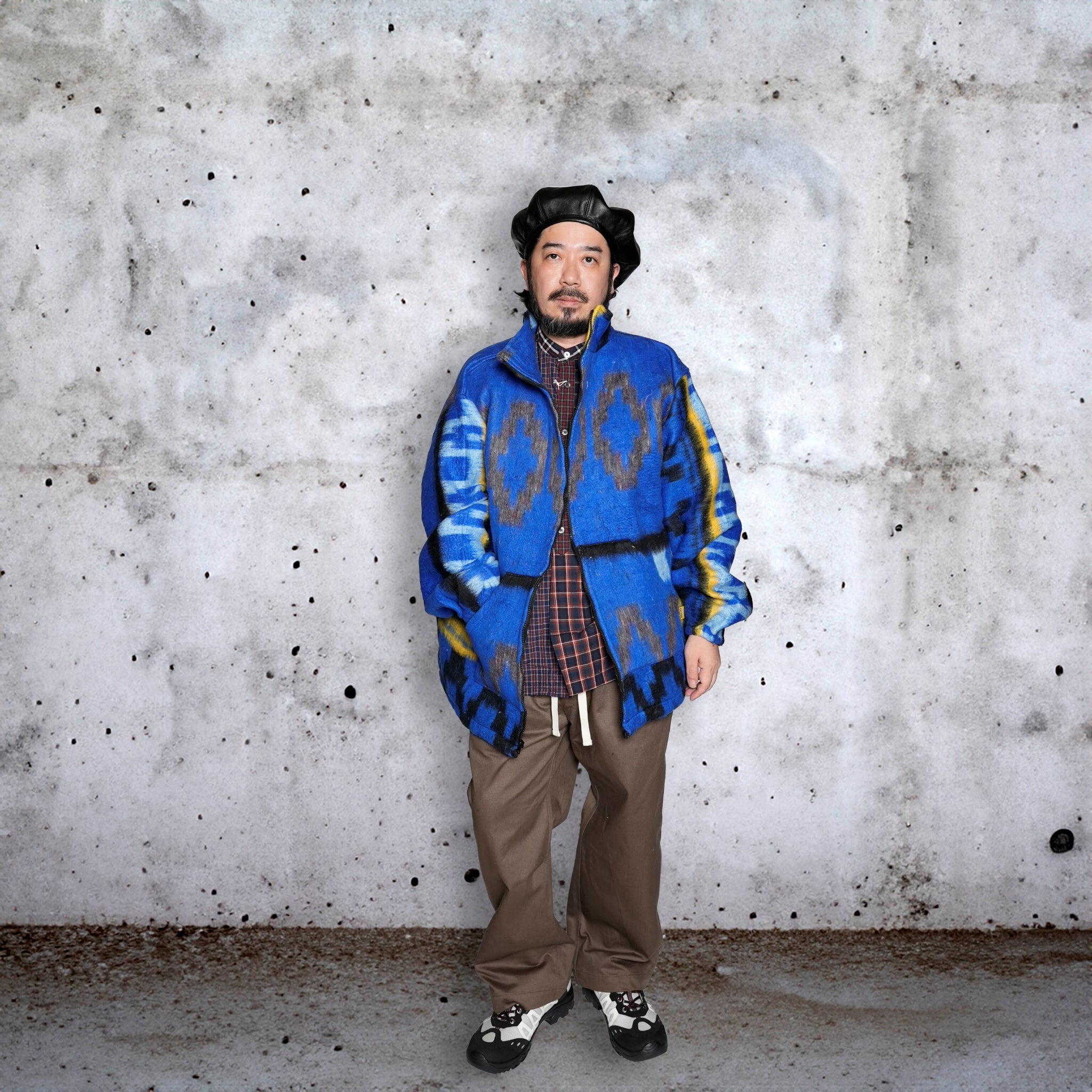 Brushed Indian Design Full Zip Jacket | Color:Assort_K | Size_XL【MOLINA_モリーナ】