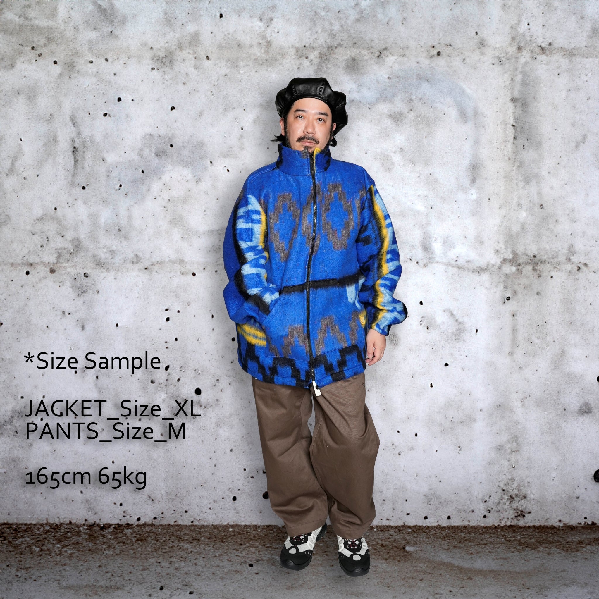 Brushed Indian Design Full Zip Jacket | Color:Assort_K | Size_XL【MOLINA_モリーナ】