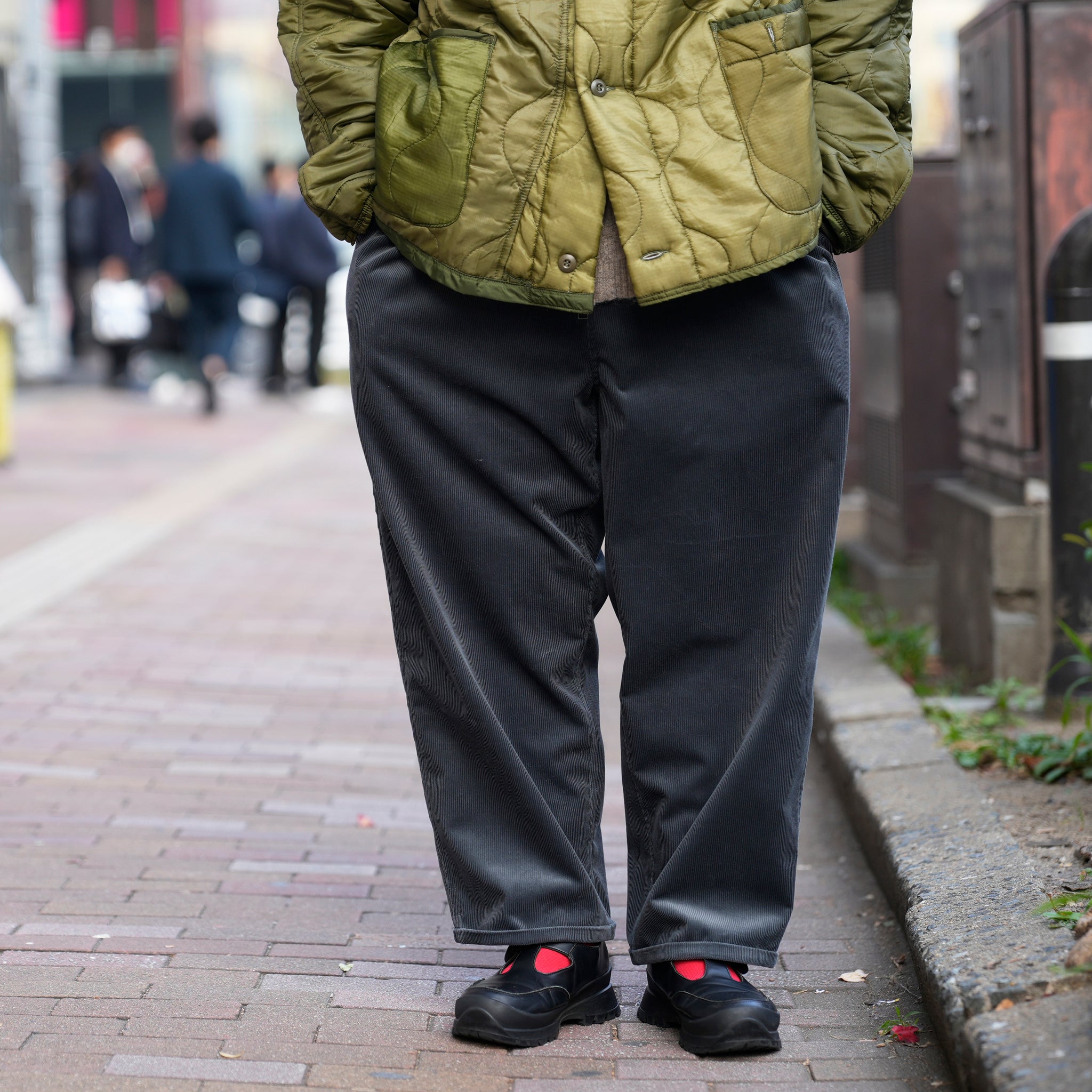 P.H. M.EASY PANTS_Wool_Corduroy | Color_Charcoal | No_PH25FW-special【POWDERHORN MOUNTAINEERING_パウダーホーンマウンテニアリング】