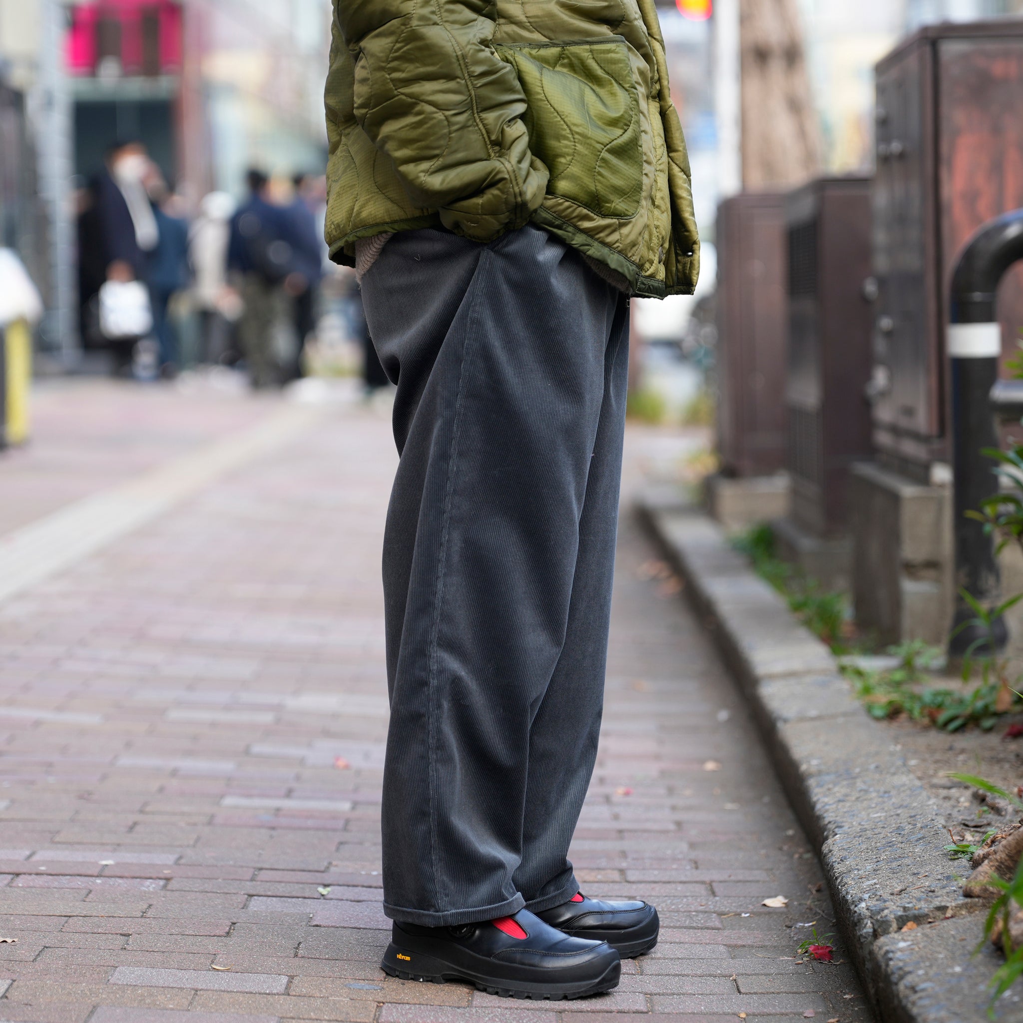 P.H. M.EASY PANTS_Wool_Corduroy | Color_Charcoal | No_PH25FW-special【POWDERHORN MOUNTAINEERING_パウダーホーンマウンテニアリング】