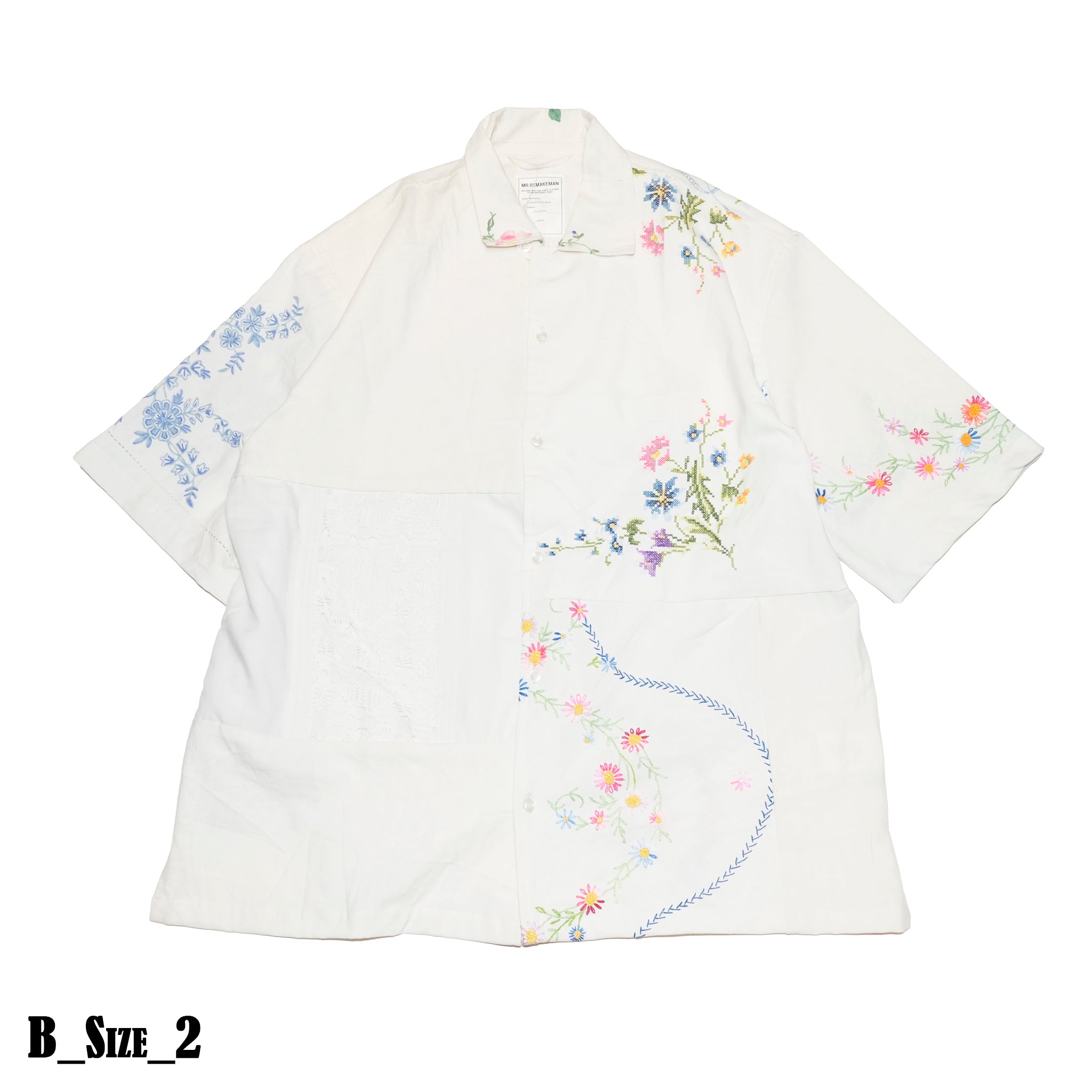 MR-2502665| Hand Emboroidery Shirt | Color:3-Type | Size:2/3【Mr. Remake Man】