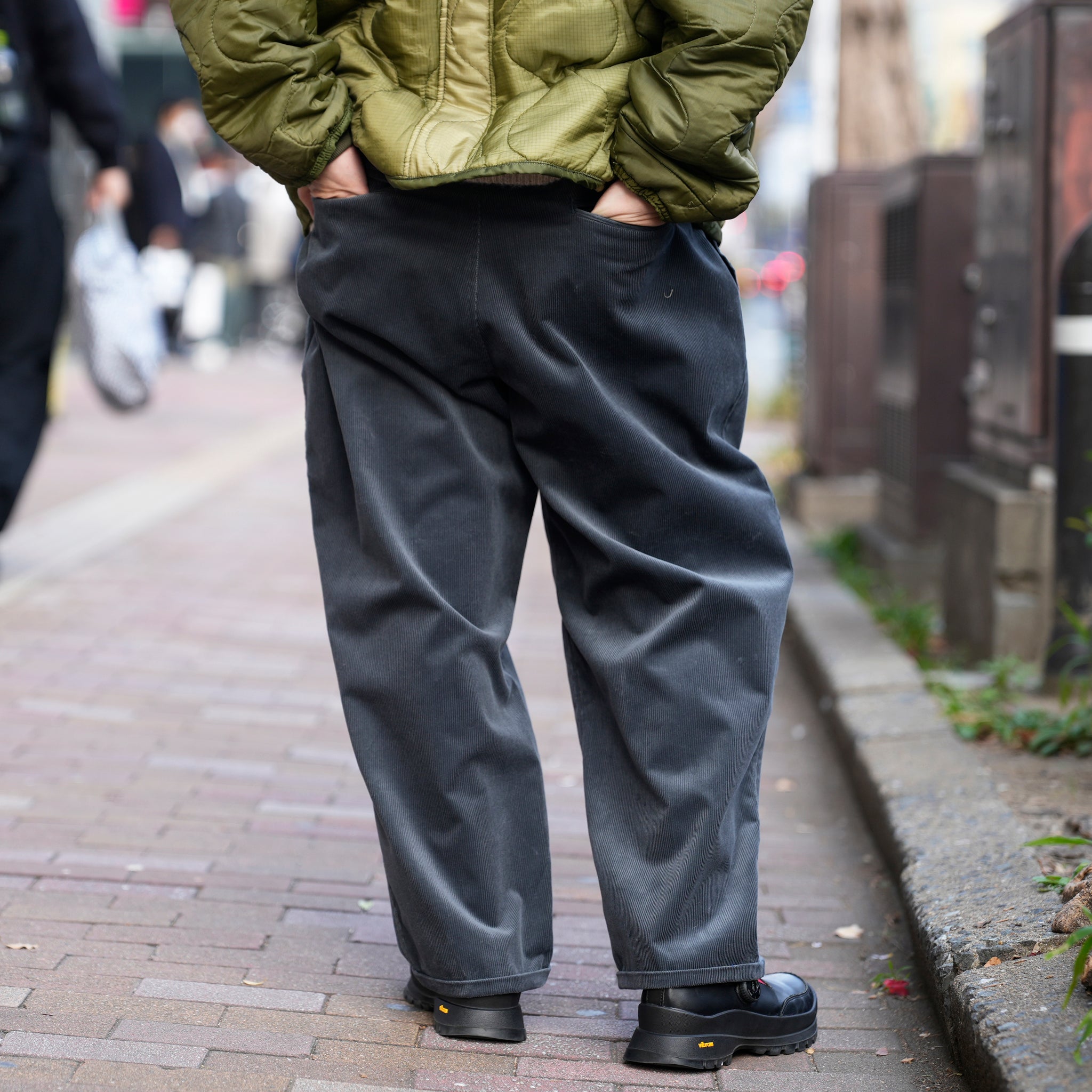 P.H. M.EASY PANTS_Wool_Corduroy | Color_Charcoal | No_PH25FW-special【POWDERHORN MOUNTAINEERING_パウダーホーンマウンテニアリング】