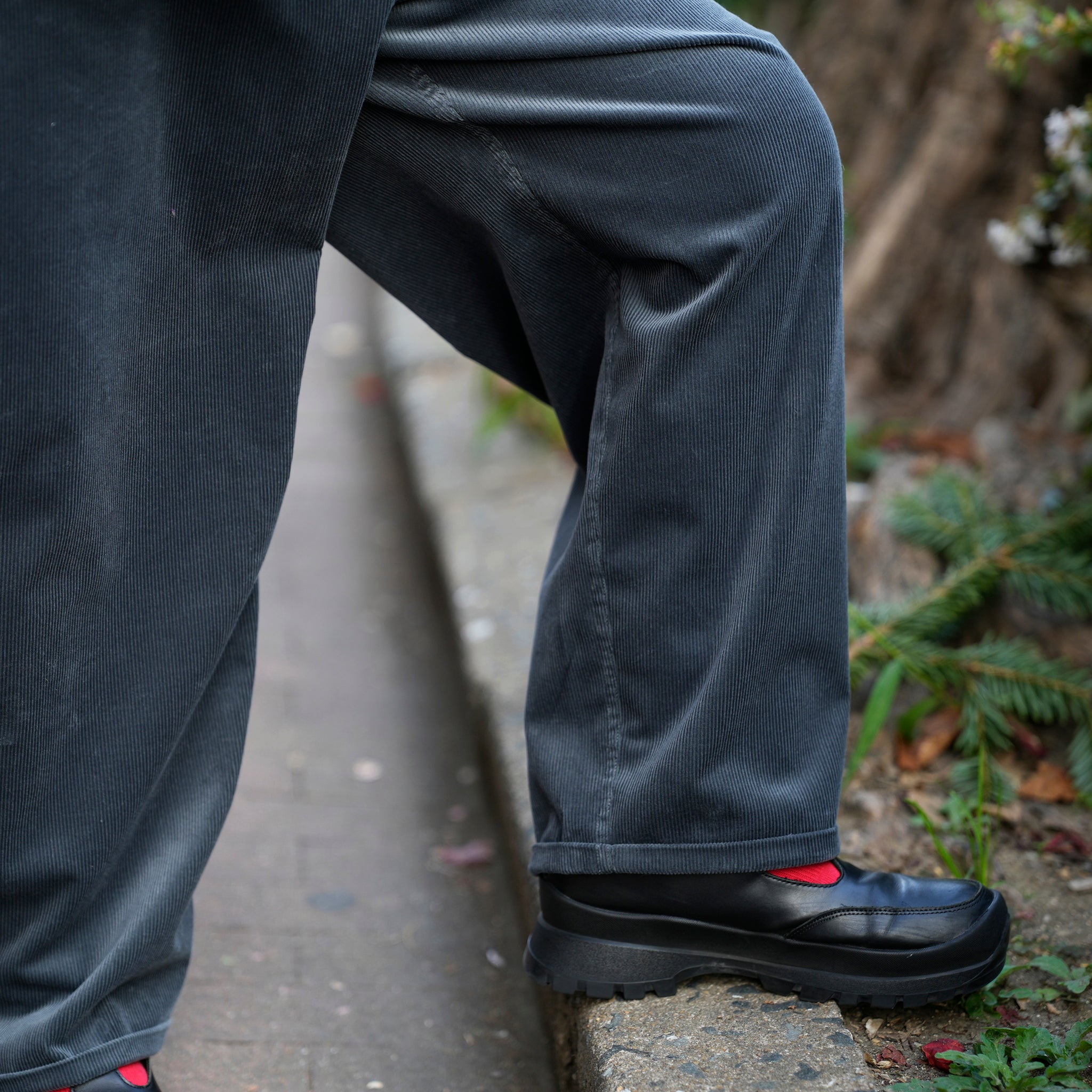 P.H. M.EASY PANTS_Wool_Corduroy | Color_Charcoal | No_PH25FW-special【POWDERHORN MOUNTAINEERING_パウダーホーンマウンテニアリング】