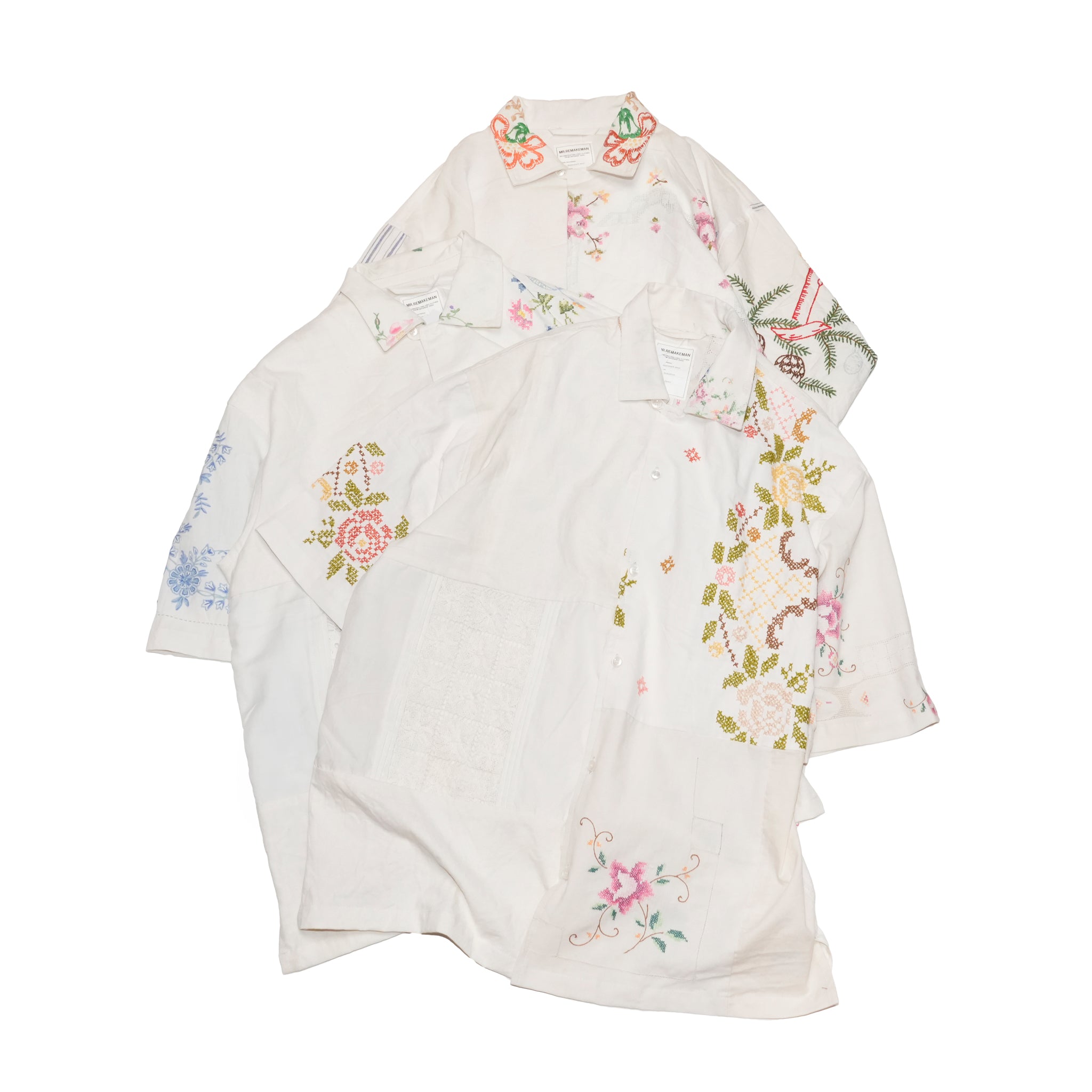 MR-2502665| Hand Emboroidery Shirt | Color:3-Type | Size:2/3【Mr. Remake Man】