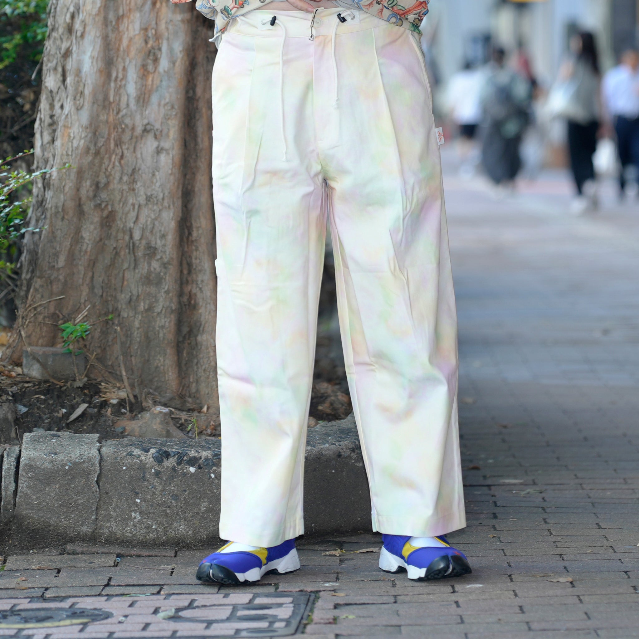 G71301_MT.PST | FLOWER WIDE WORK PANTS-MT.PST | Color:Tye Dye【GORT_ゴート】