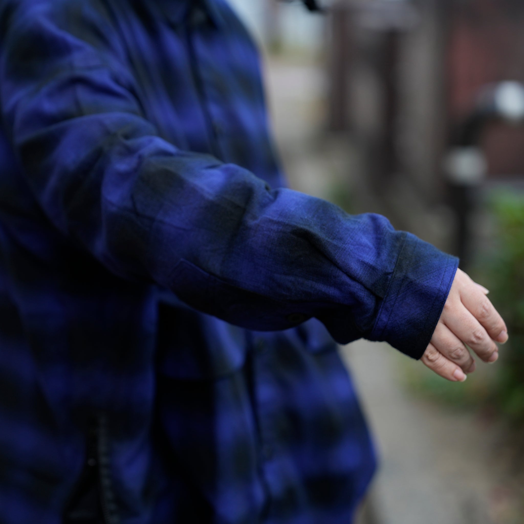 VG-SH-271 | BATTLECHECK OVERDRIVE SHIRTS | Blue【VIRGOwearworks_ヴァルゴウェアワークス】