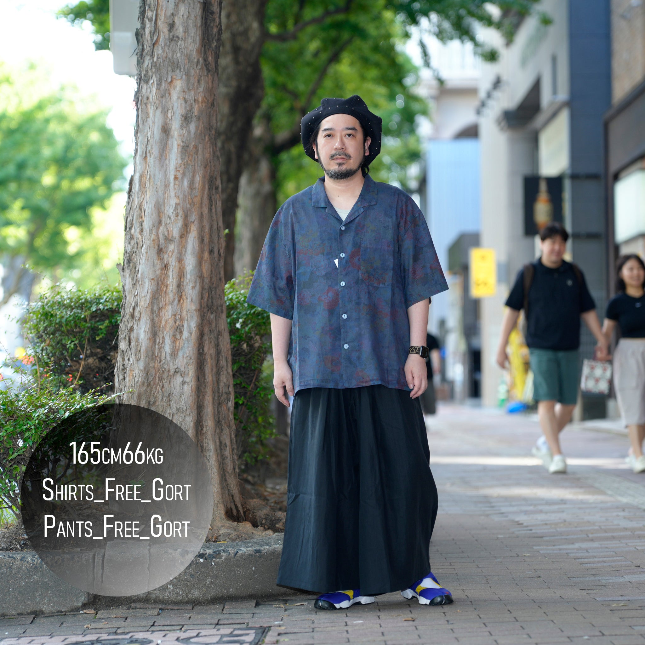 G72203_NV | 80S COTTON FLOWER HAWAIIAN SHIRTS-NV | Color:Navy【GORT_ゴート】