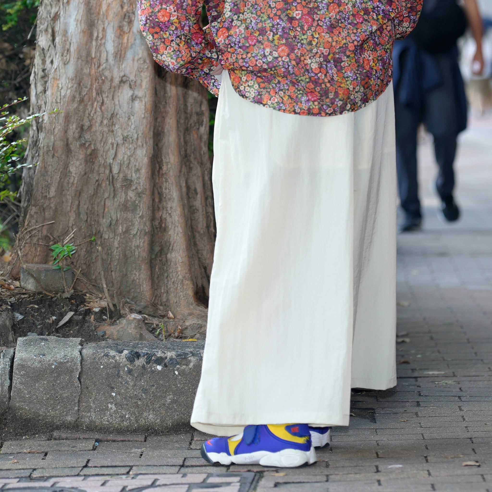 G72303_BG | NYLON WIDE LEG PANTS-BG | Color:Beige【GORT_ゴート】