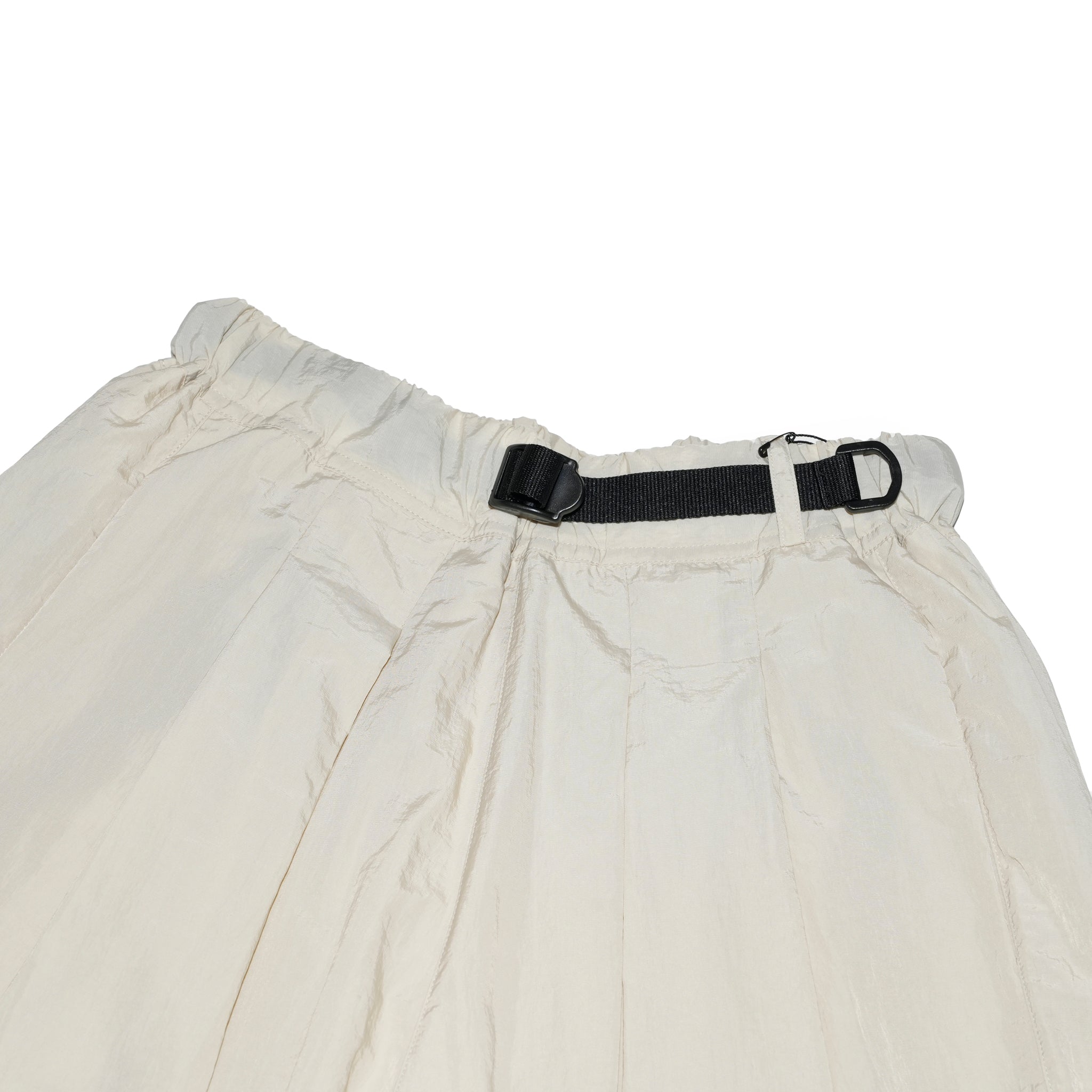 G72303_BG | NYLON WIDE LEG PANTS-BG | Color:Beige【GORT_ゴート】