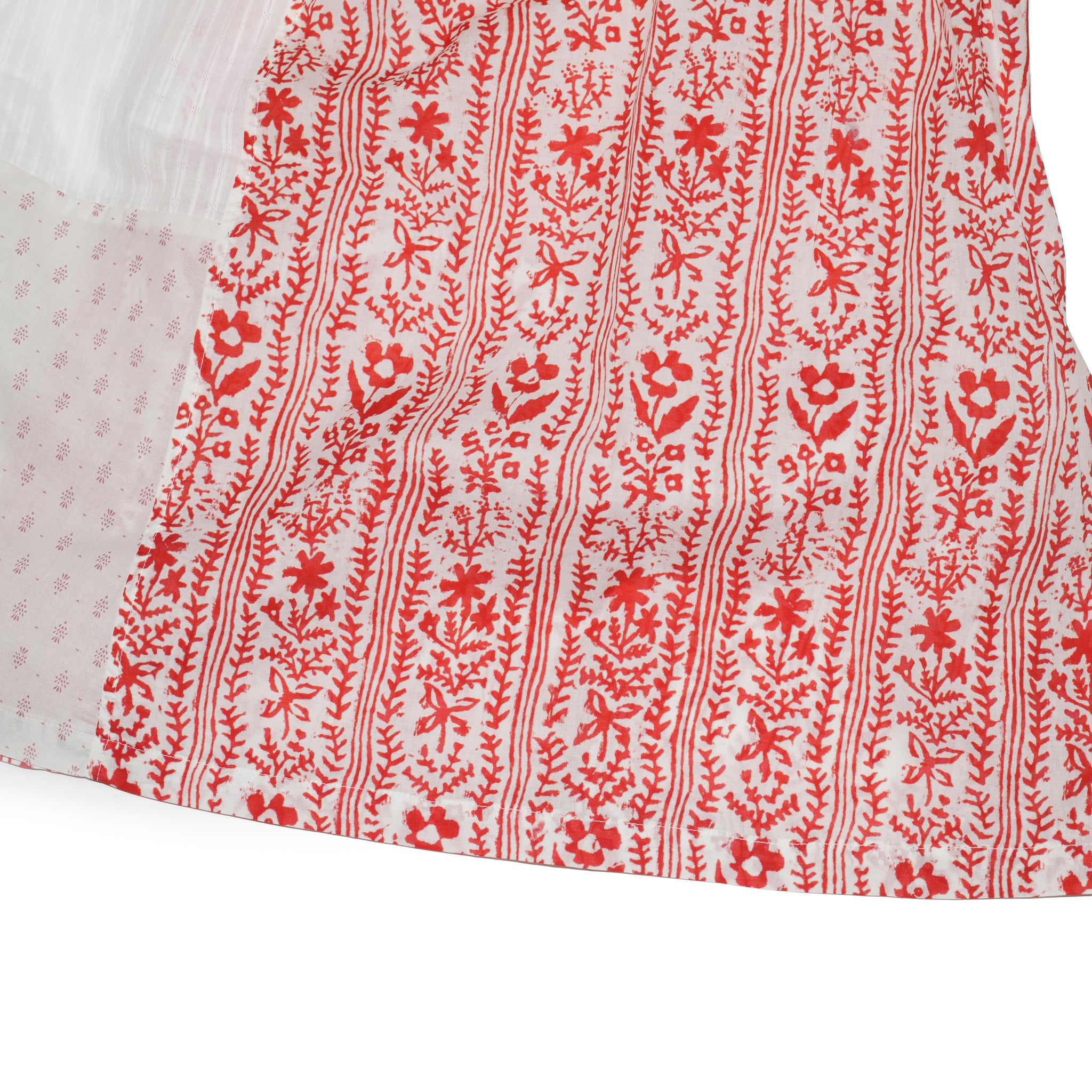 G72302_RD.WH | PATCHWORK SKIRT-RD.WH | Color:Red_White【GORT_ゴート】