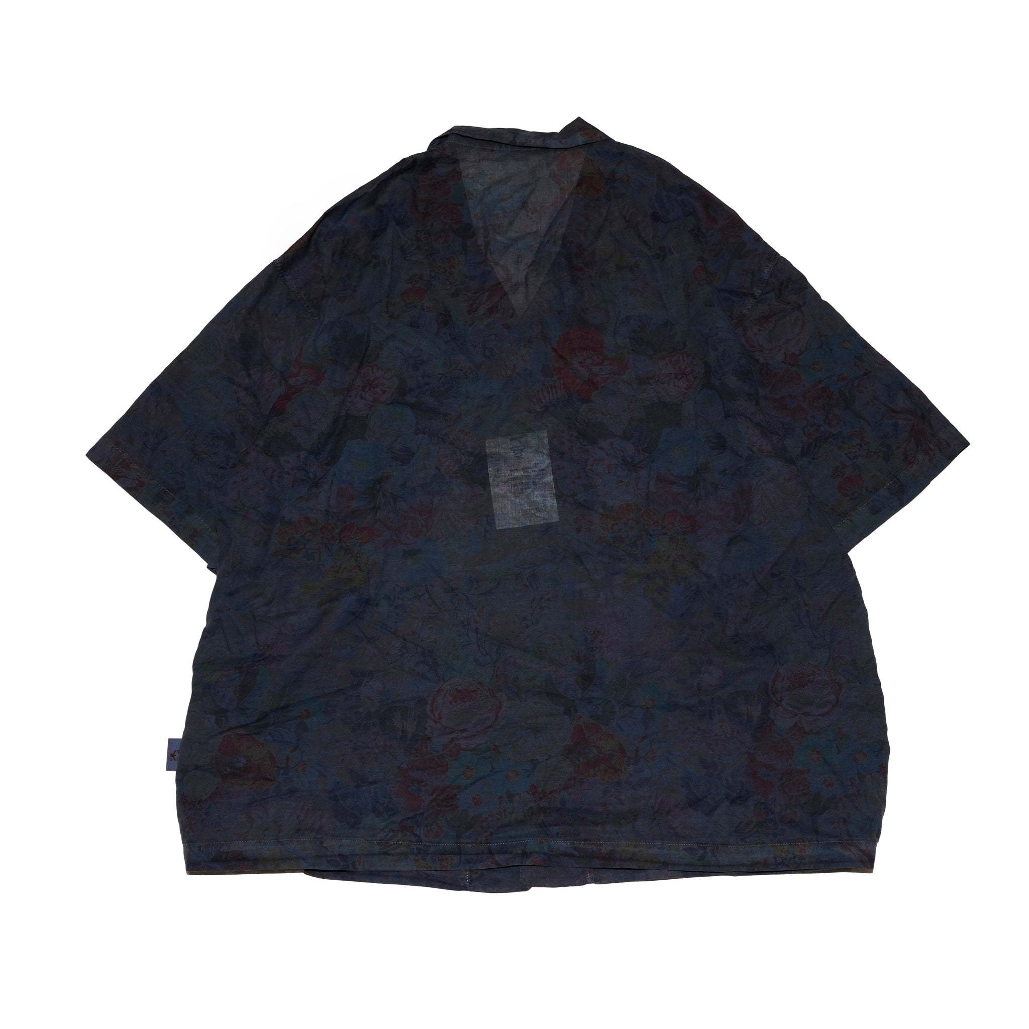 G72203_NV | 80S COTTON FLOWER HAWAIIAN SHIRTS-NV | Color:Navy【GORT_ゴート】