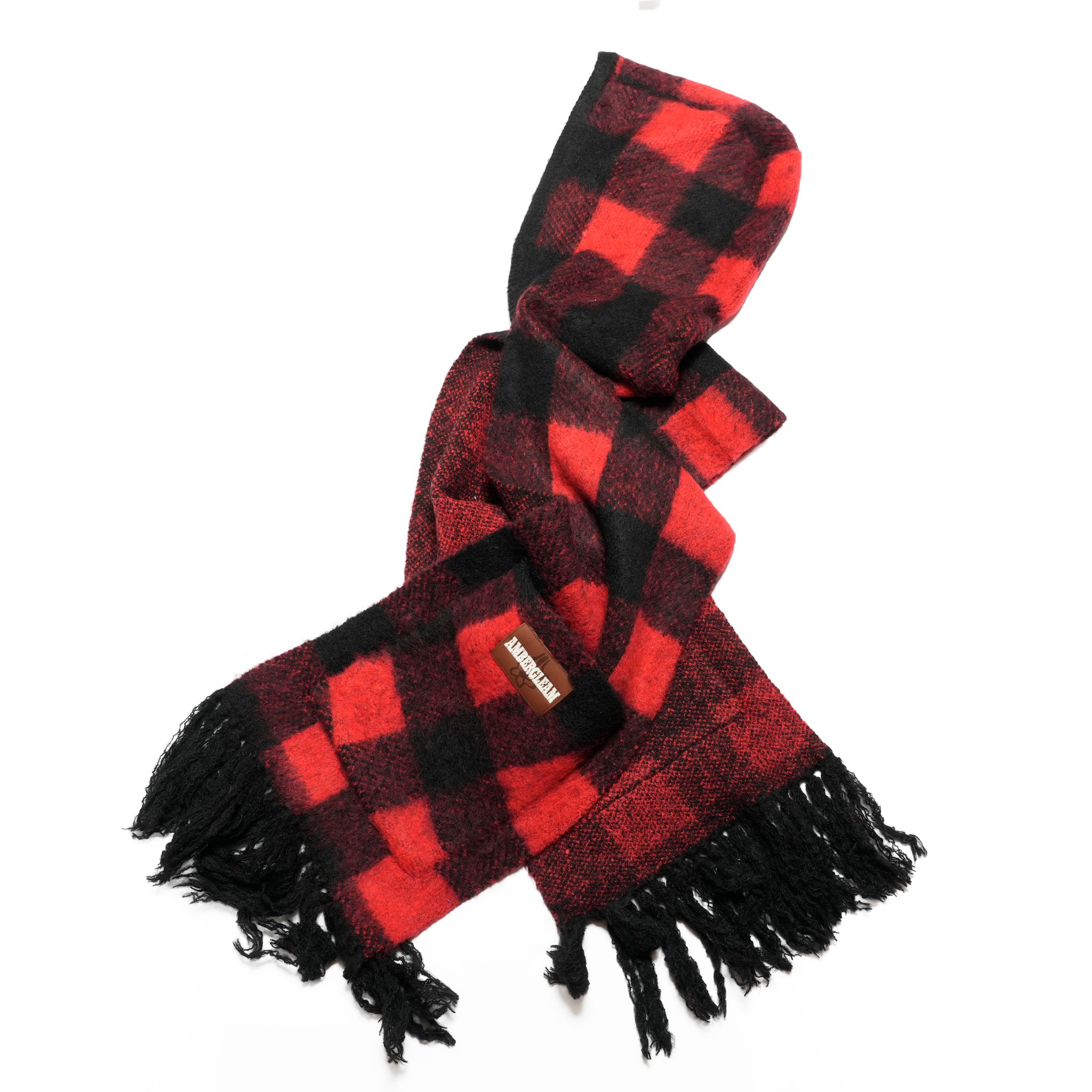 Moist Hoodie Poncho / Red | AMBERGLEAM
