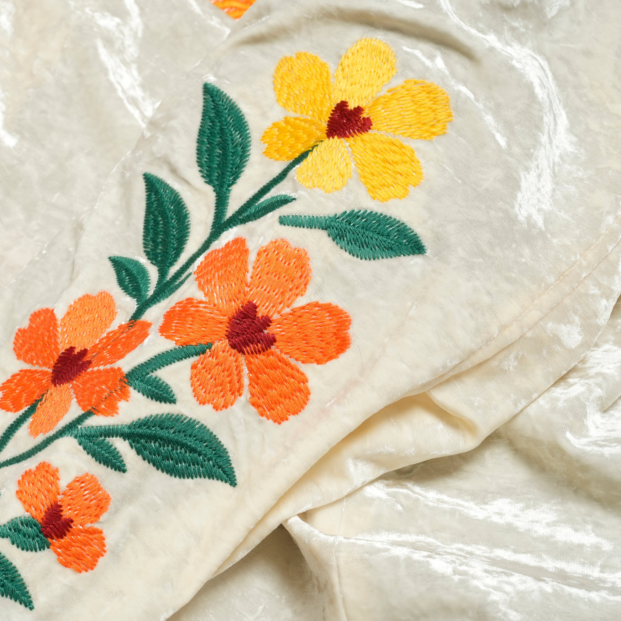 Fabric Embroidered Jumper / White Musk【AMBERGLEAM_アンバーグリーム】1345151214